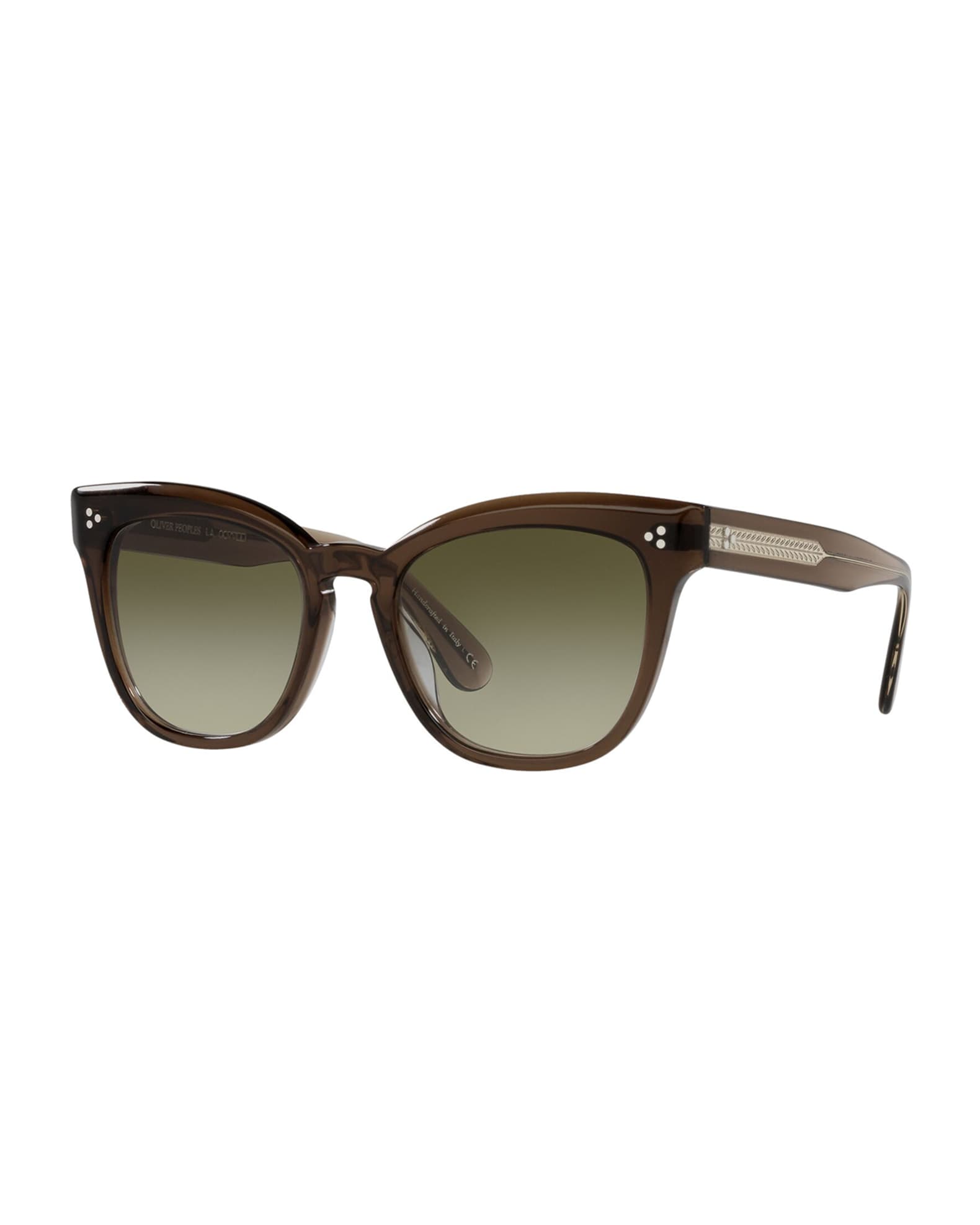 Oliver Peoples Marianela Rounded Acetate Butterfly Sunglasses Neiman Marcus