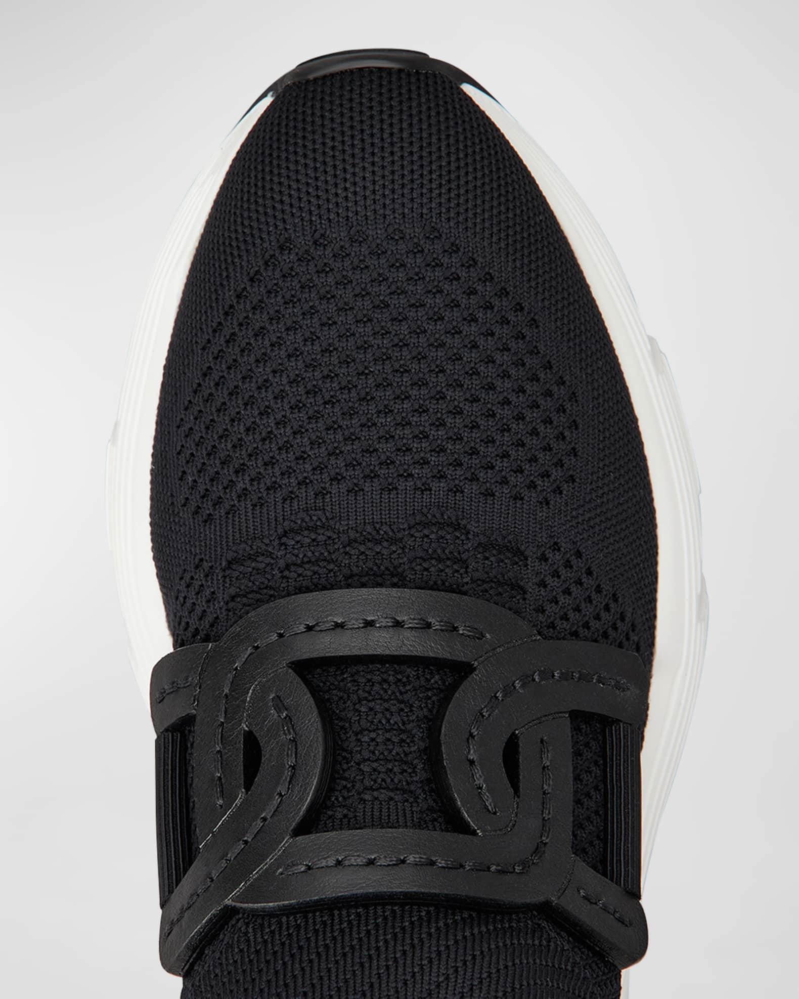 スニーカー TOD'S Teck knit sneakers Nero TOD'S NO_CODE Leather and stretch-knit sneakers | THE OUTNET