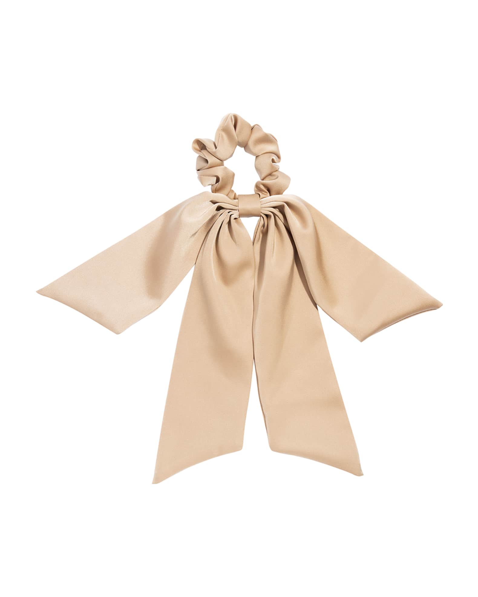 Playa Bow Satin Scrunchie Ponytail Holder 0