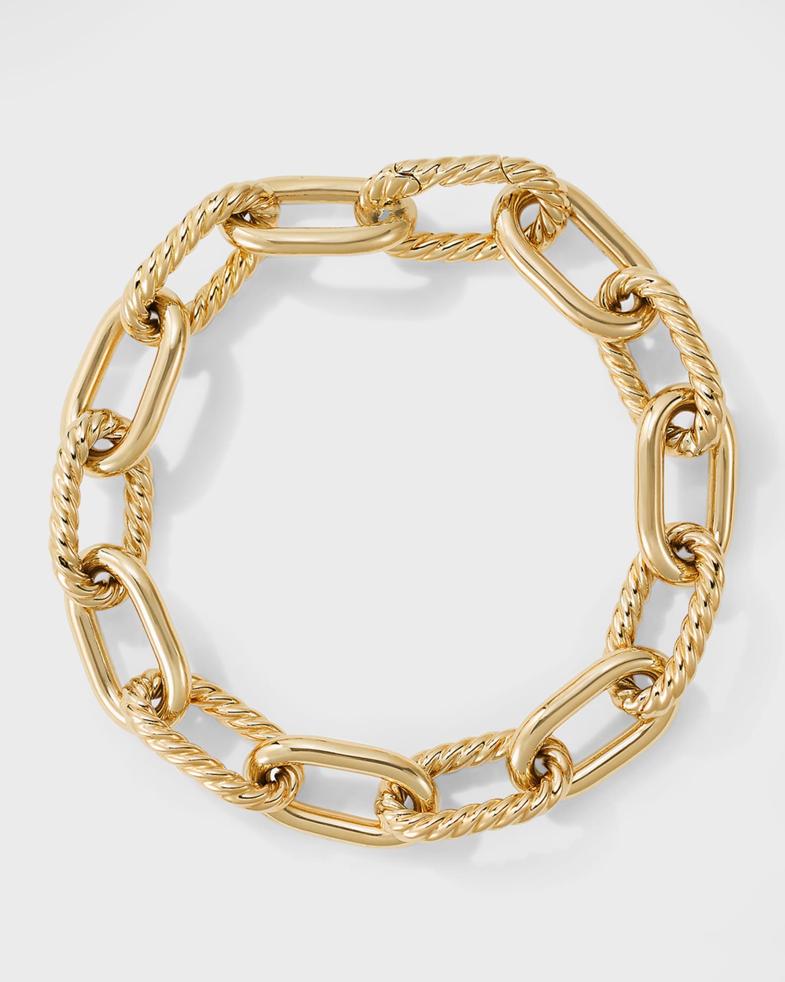 David Yurman DY Madison Chain Bracelet in 18K Gold, 11mm, Size M ...