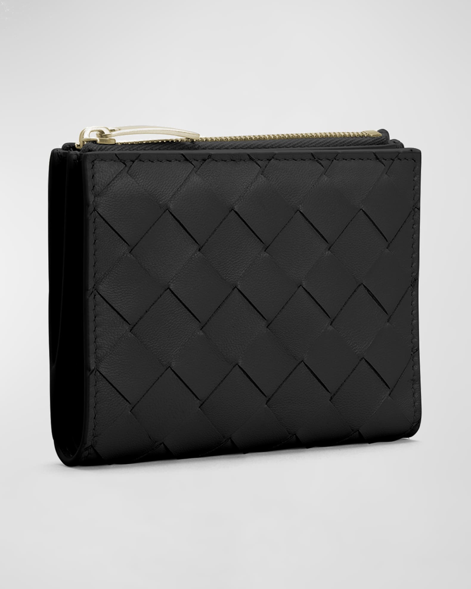 折りたたみ財布 BOTTEGA VENETA ZIP-AROUND WALLET IN EMBOSSED LEATHER Bottega Veneta Zip Around Wallet in Blue BNWDB OS | eBay