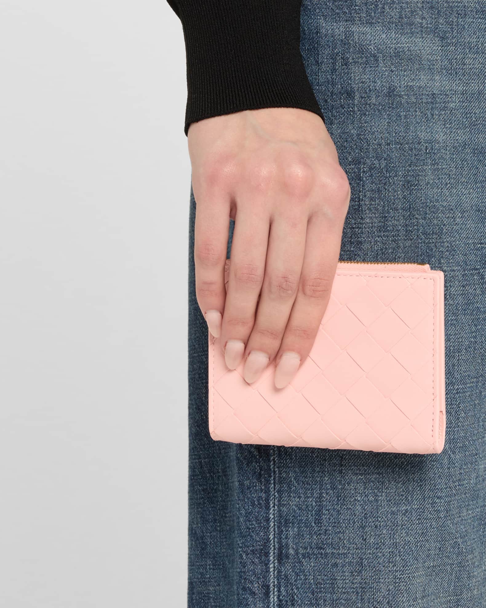Bottega Veneta® Men's Intrecciato Tiny Tri-Fold Wallet in