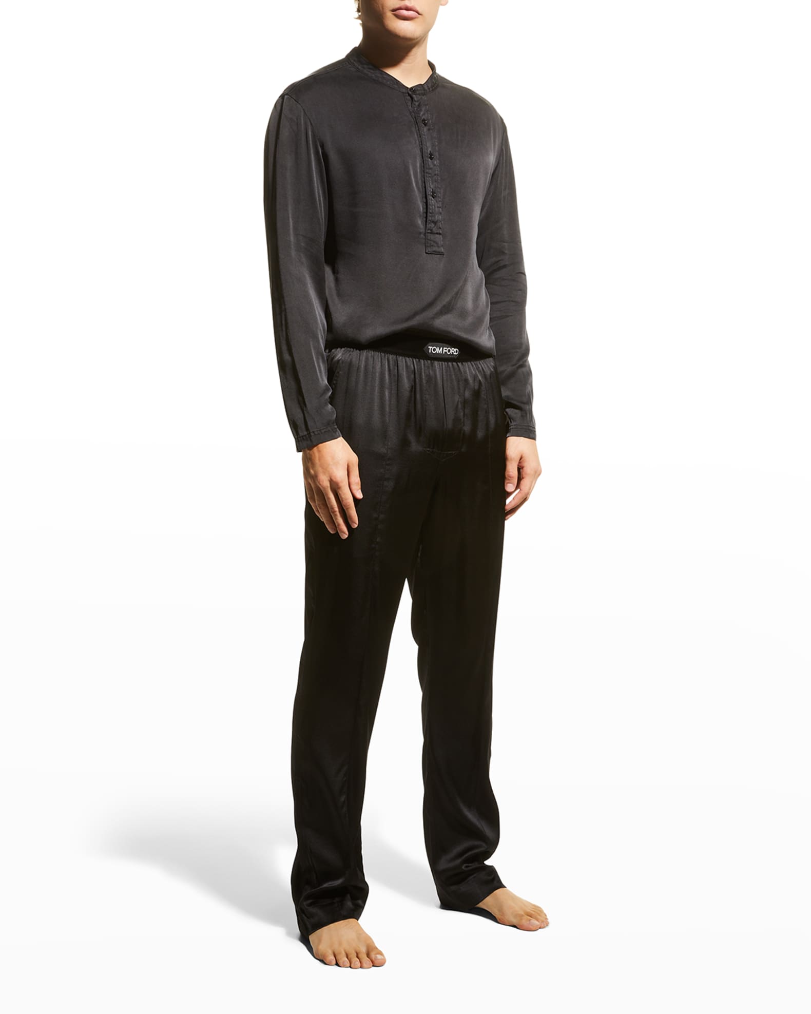 TOM FORD Men's Silk Pajama Pants | Neiman Marcus