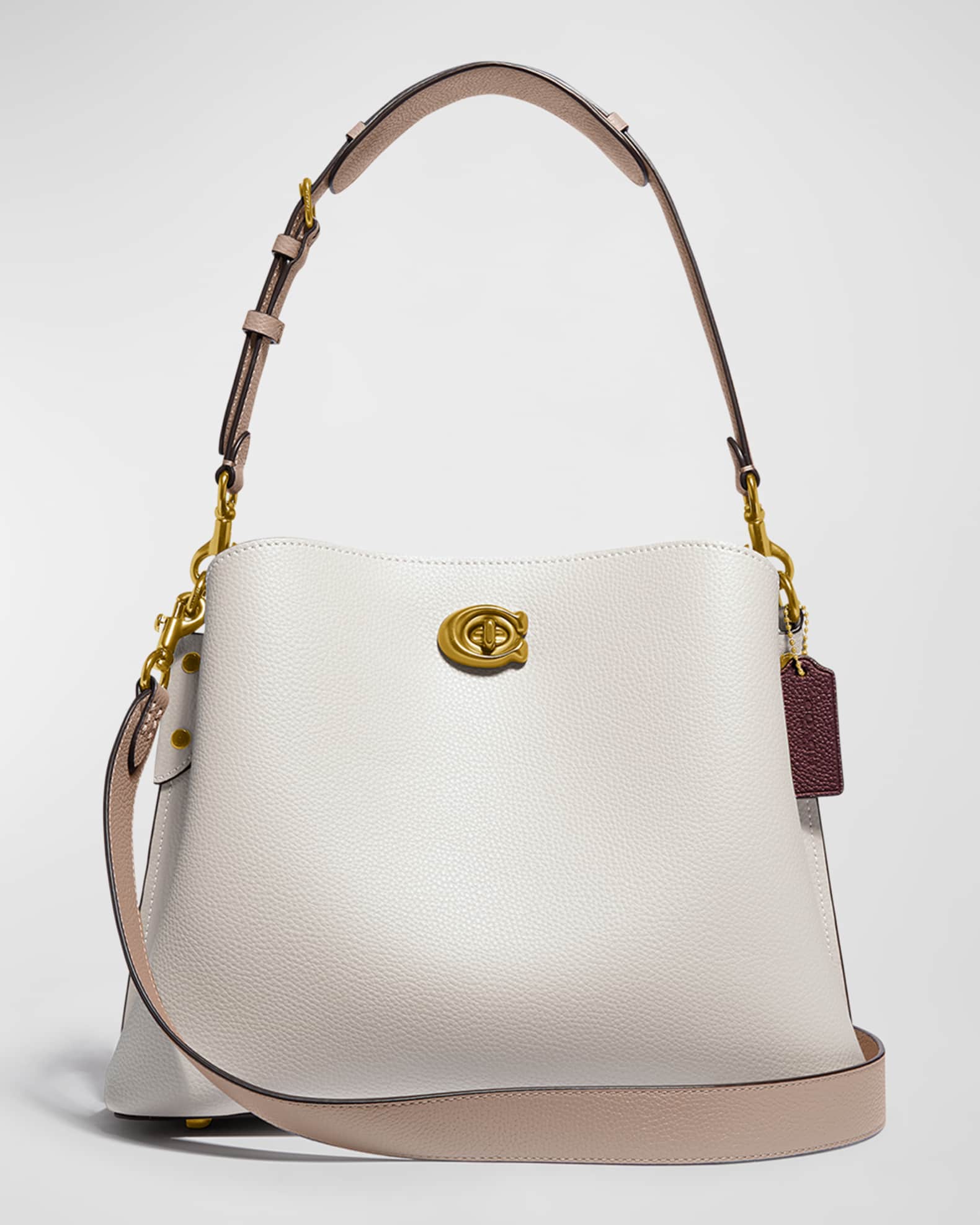 Coach Willow Pebbled Leather Shoulder Bag Neiman Marcus