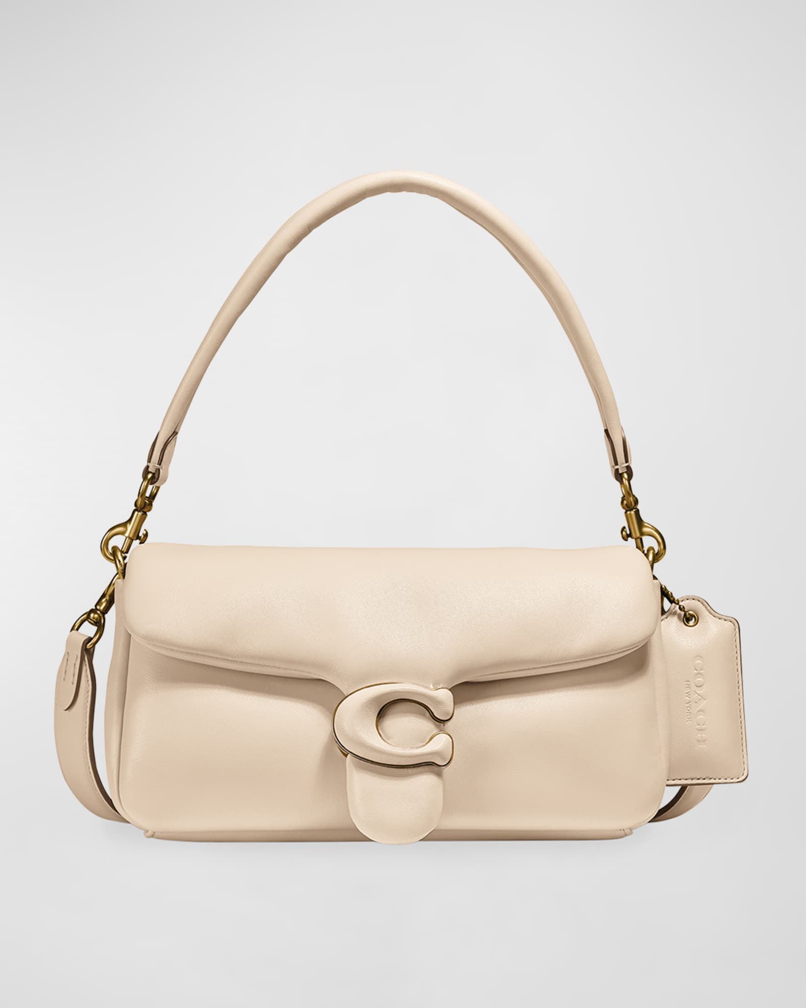 Coach vs Louis Vuitton: beige Coach Tabby Pillow bag