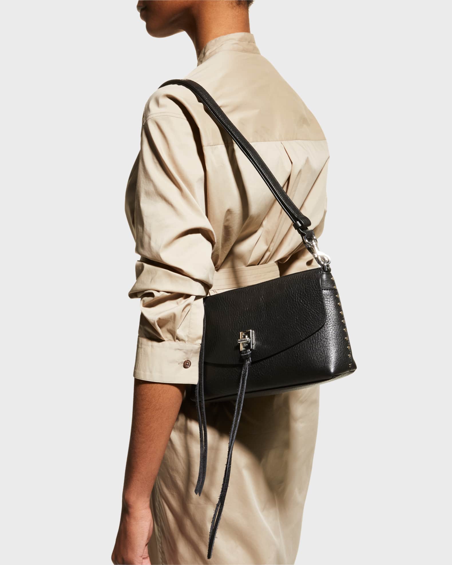Rebecca Minkoff Darren Zip Leather Crossbody Bag Neiman Marcus