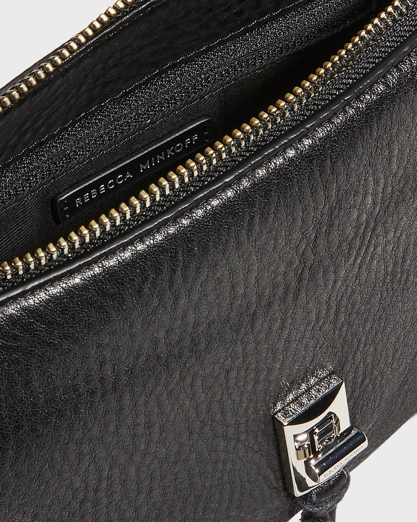 Rebecca Minkoff Darren Zip Leather Crossbody Bag | Neiman Marcus