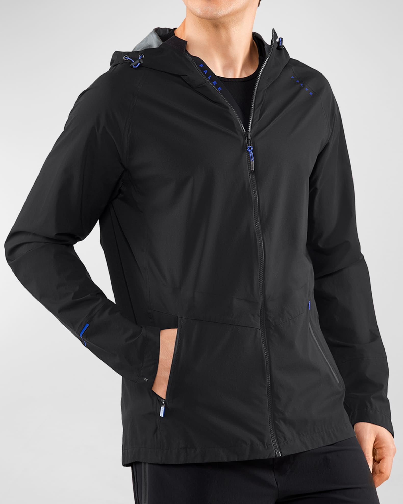 Falke Men s Water Resistant Hooded Running Jacket Neiman Marcus