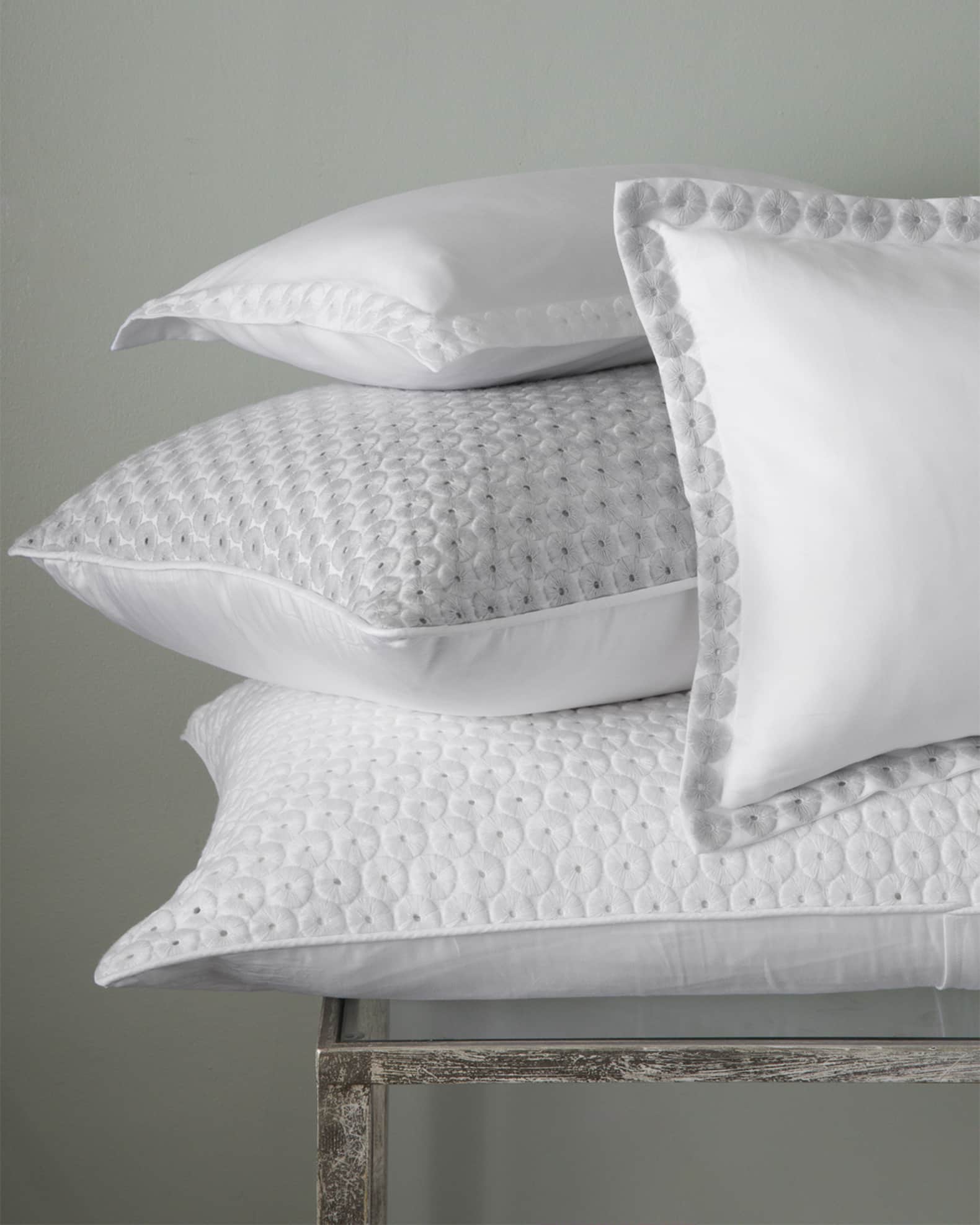 Bovi Fine Linens Angele Standard Pillowcase, Set of 2 Neiman Marcus