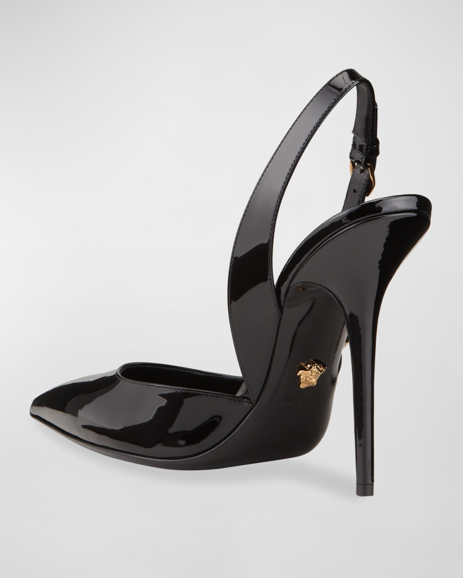 Versace Safety Pin Slingback Pumps | Neiman Marcus