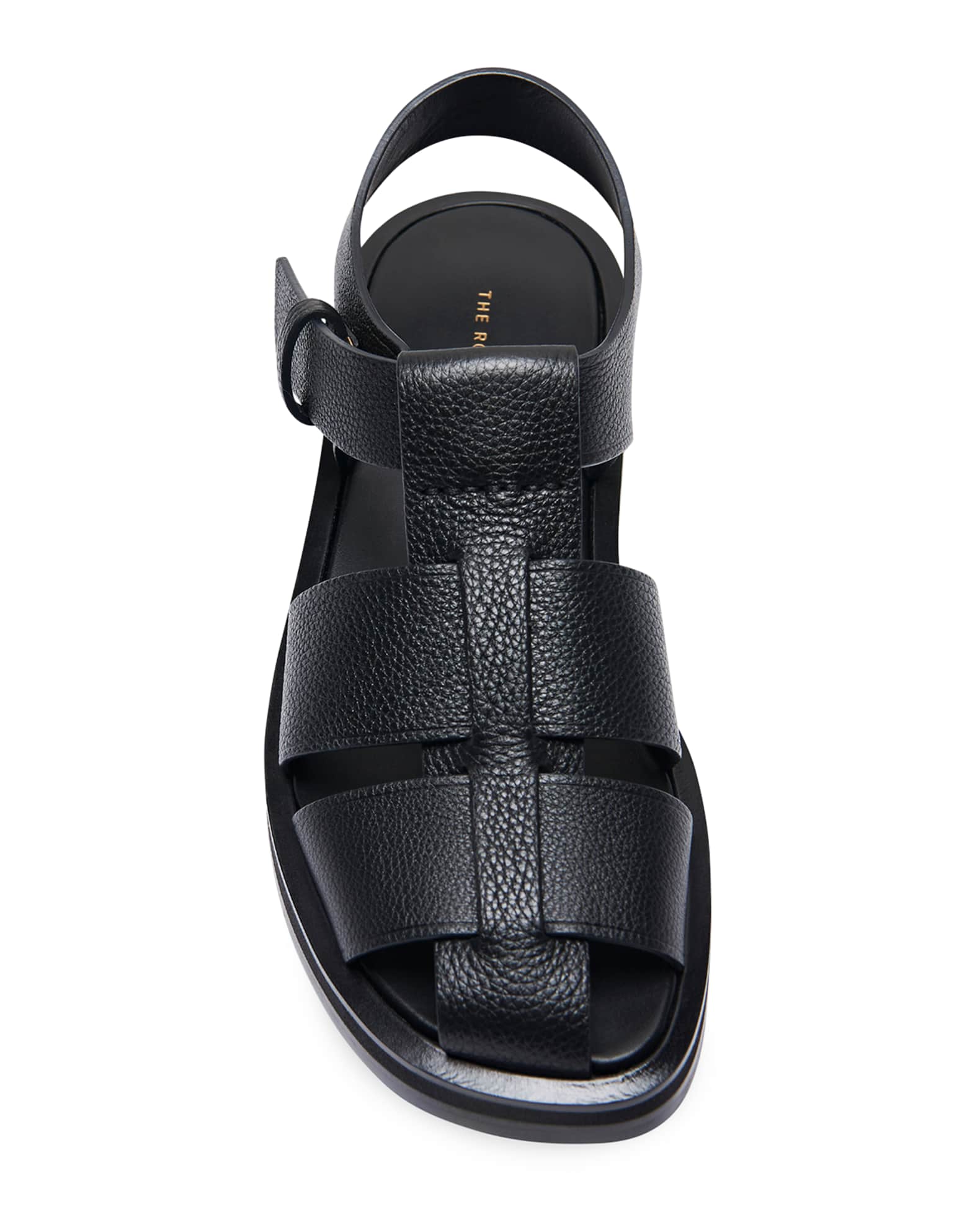 サンダル・ミュール THE ROW Fisherman woven leather sandals THE ROW Fisherman woven textured-leather sandals | NET-A-PORTER