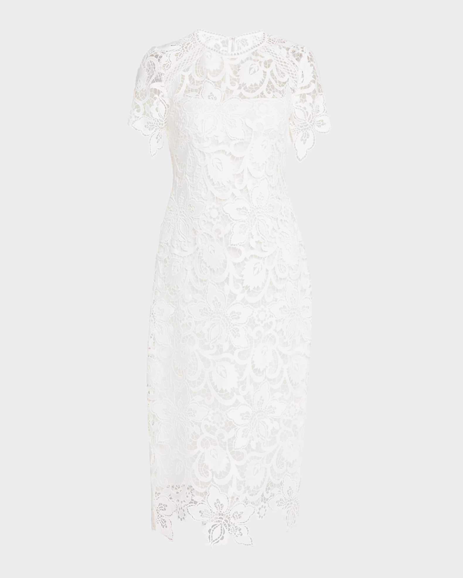Neiman marcus white lace dress 2025