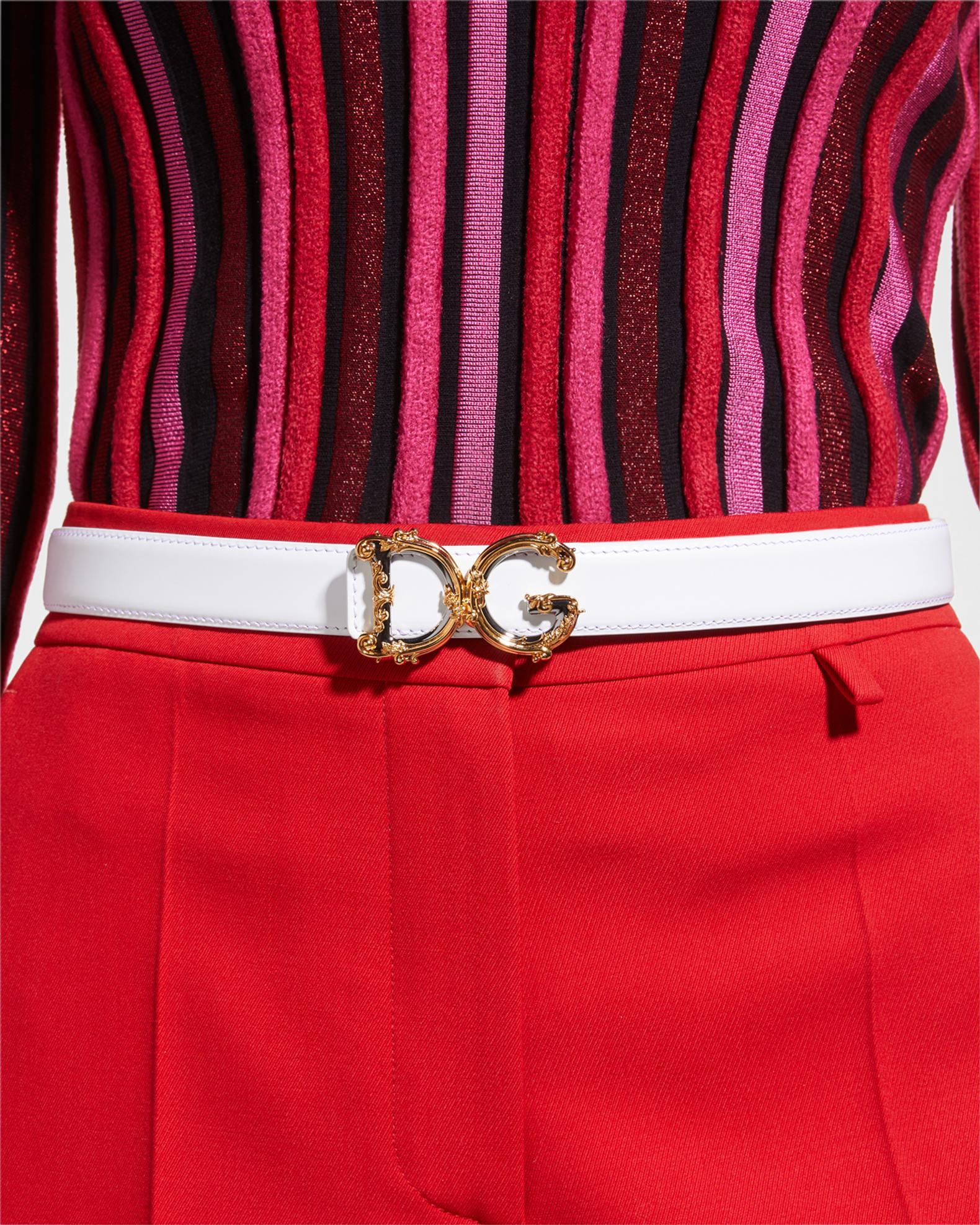 Dolce&Gabbana Ornate DG Buckle Belt | Neiman Marcus