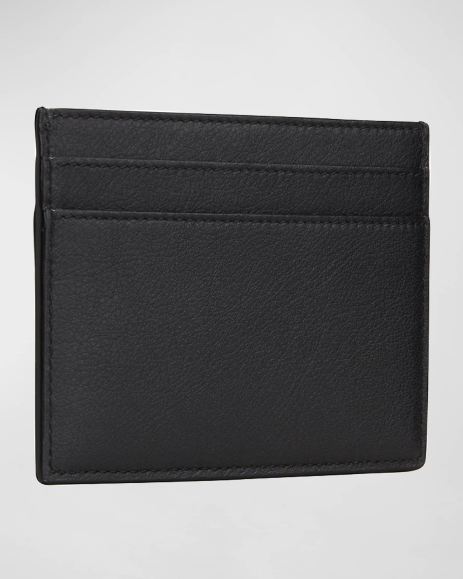 Saint Laurent YSL Tiny Monogram Card Case in Smooth Leather | Neiman Marcus