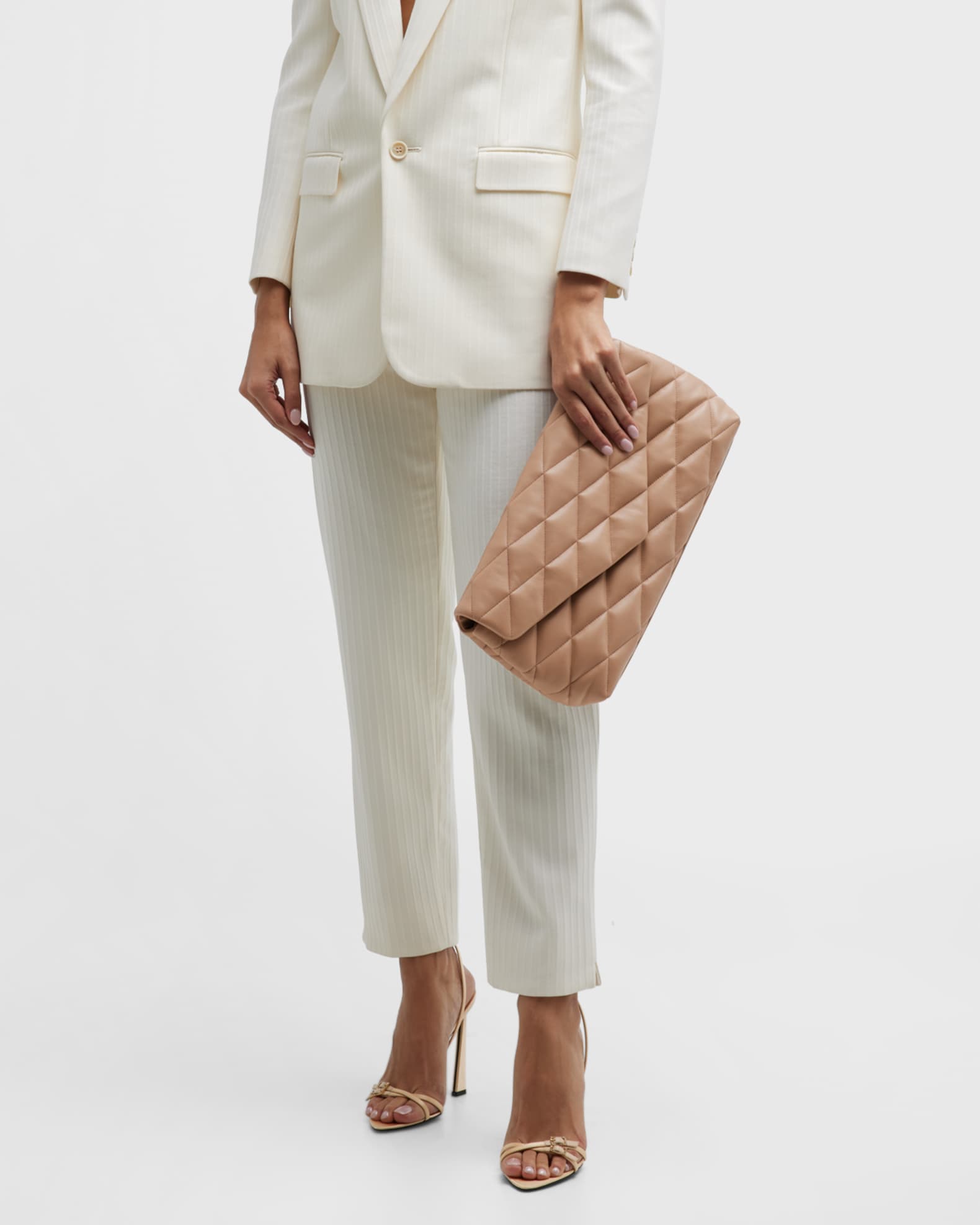 Ysl clutch bag nude clearance