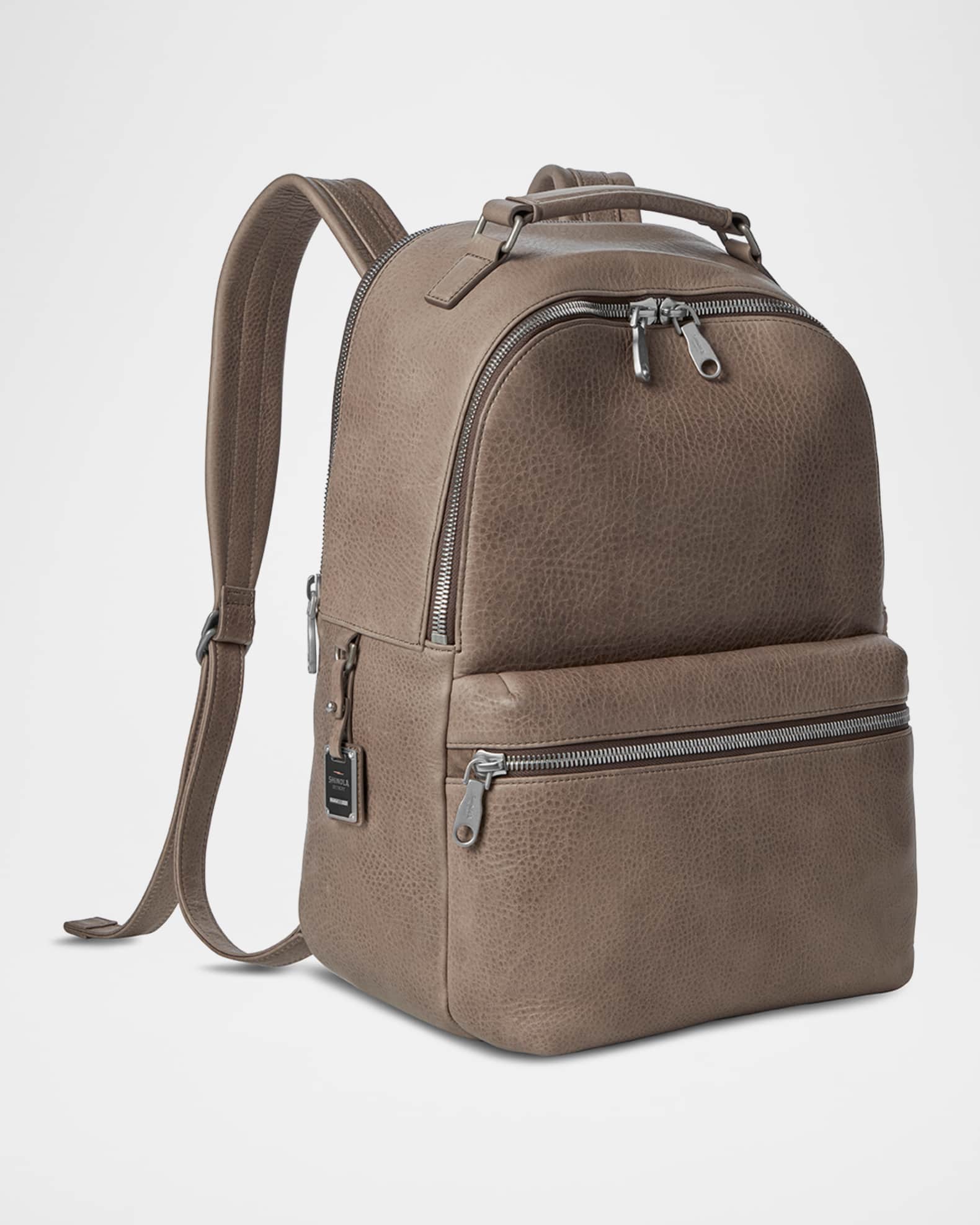 Men's Runwell Grained Leather Backpack 1