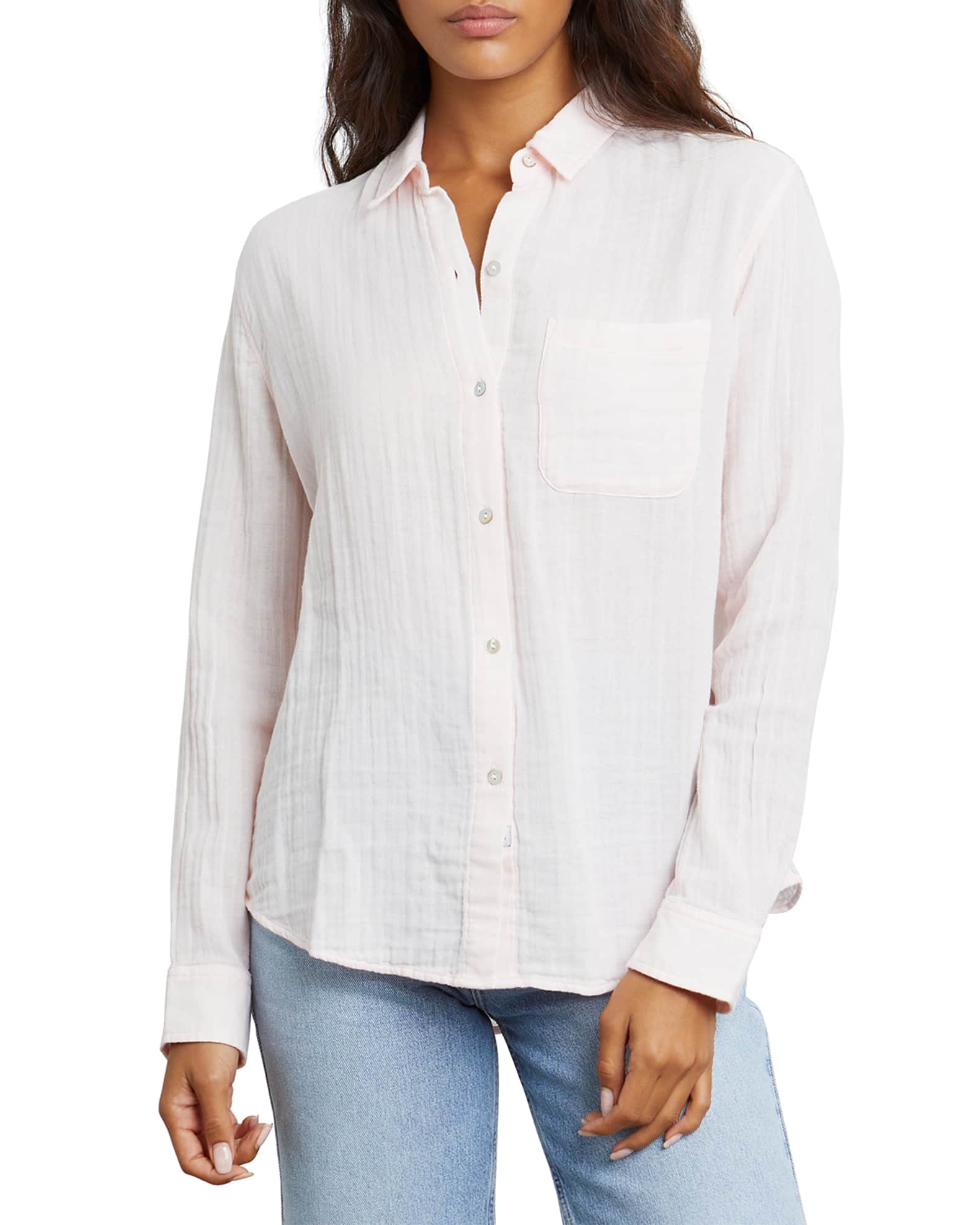 Ellis Gauze Button-Down Shirt 1