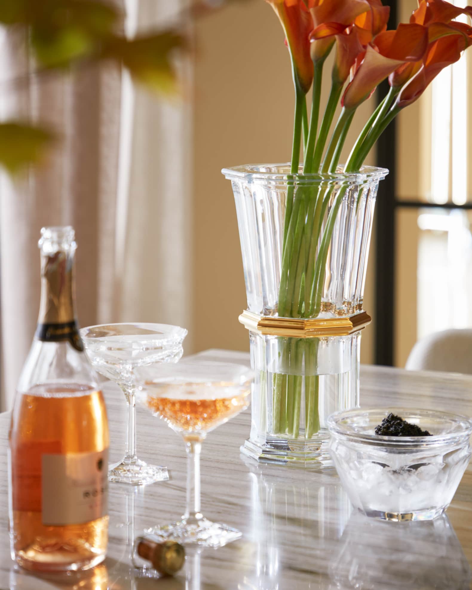 Baccarat HARCOURT vase200 超レア品 Baccarat Harcourt Gold Straight Vase | Neiman Marcus