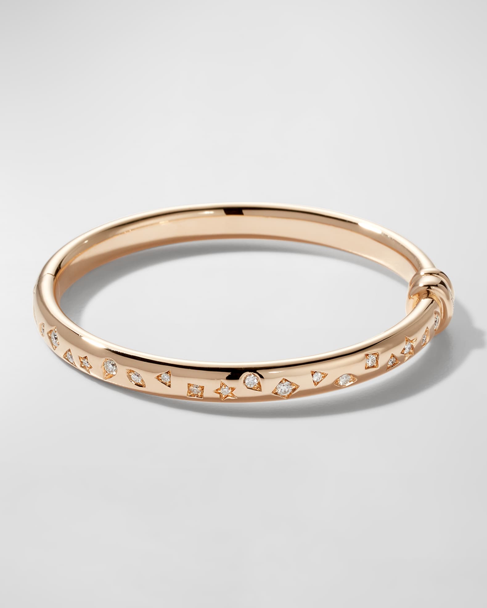 Pomellato Iconica Rose Gold Diamond Bangle Bracelet | Neiman Marcus