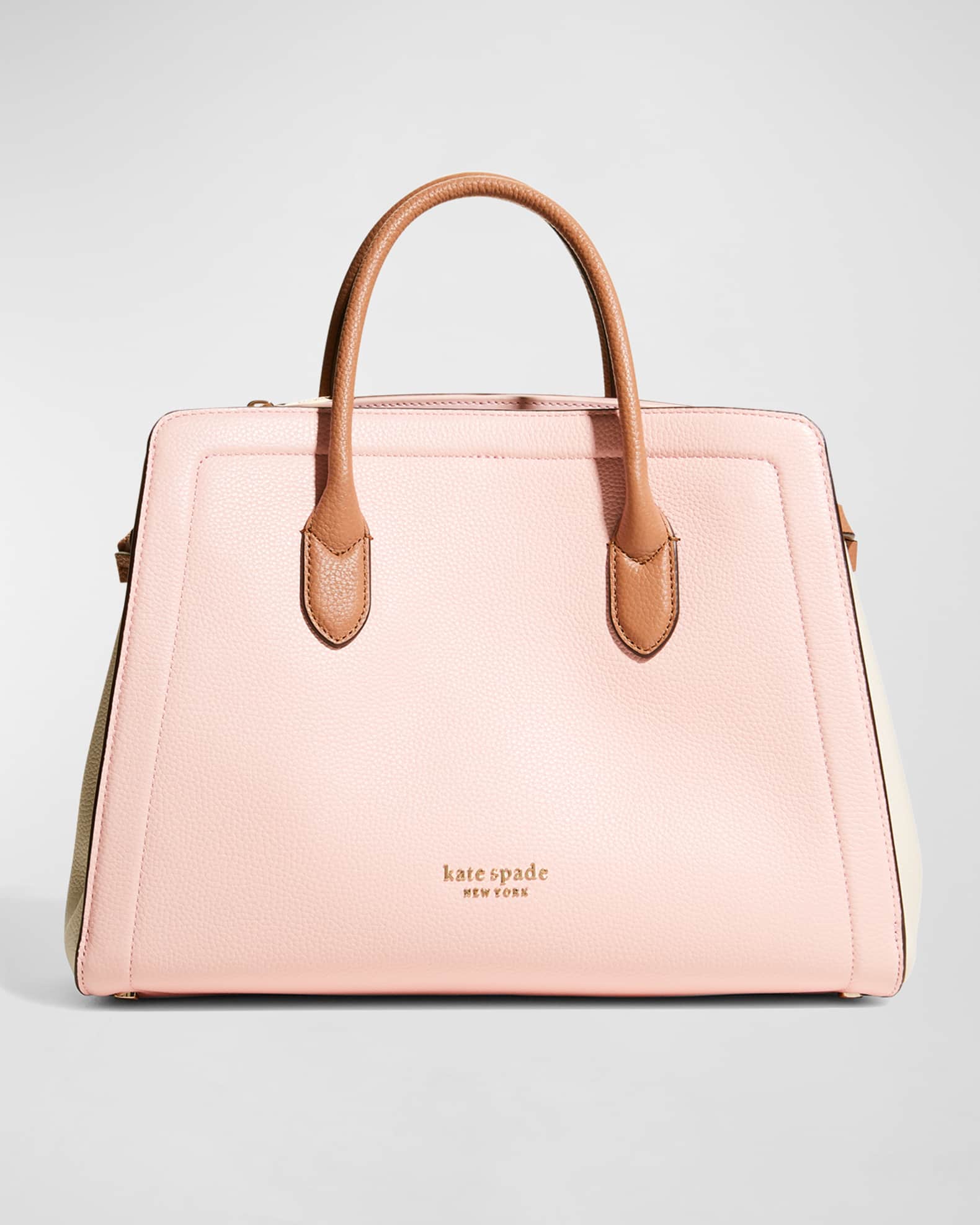 kate spade new york knott large leather satchel bag Neiman Marcus