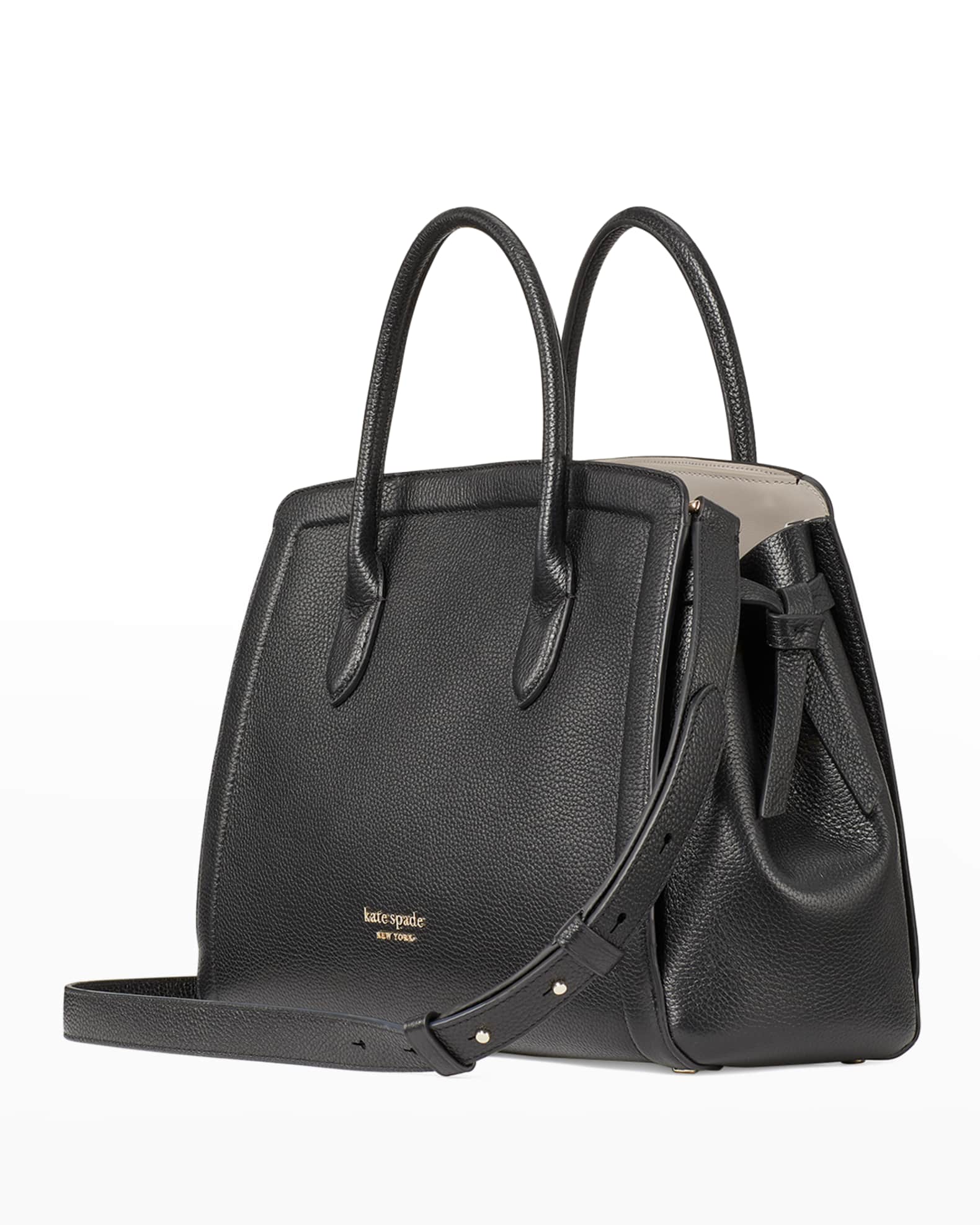 kate spade new york knott large leather satchel bag | Neiman Marcus
