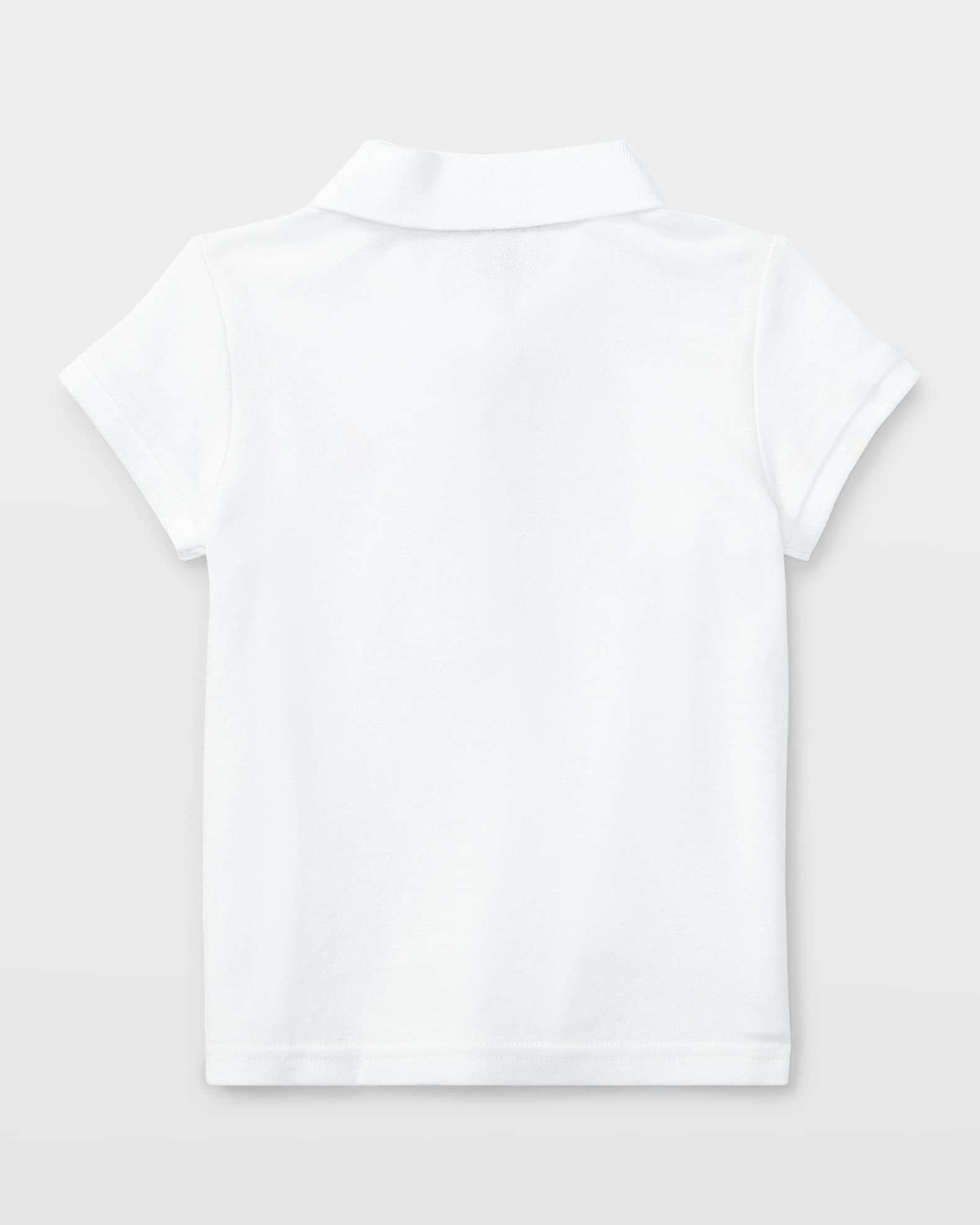 Girl's Logo Embroidered Short-Sleeve Polo Shirt, Size 2-4 1