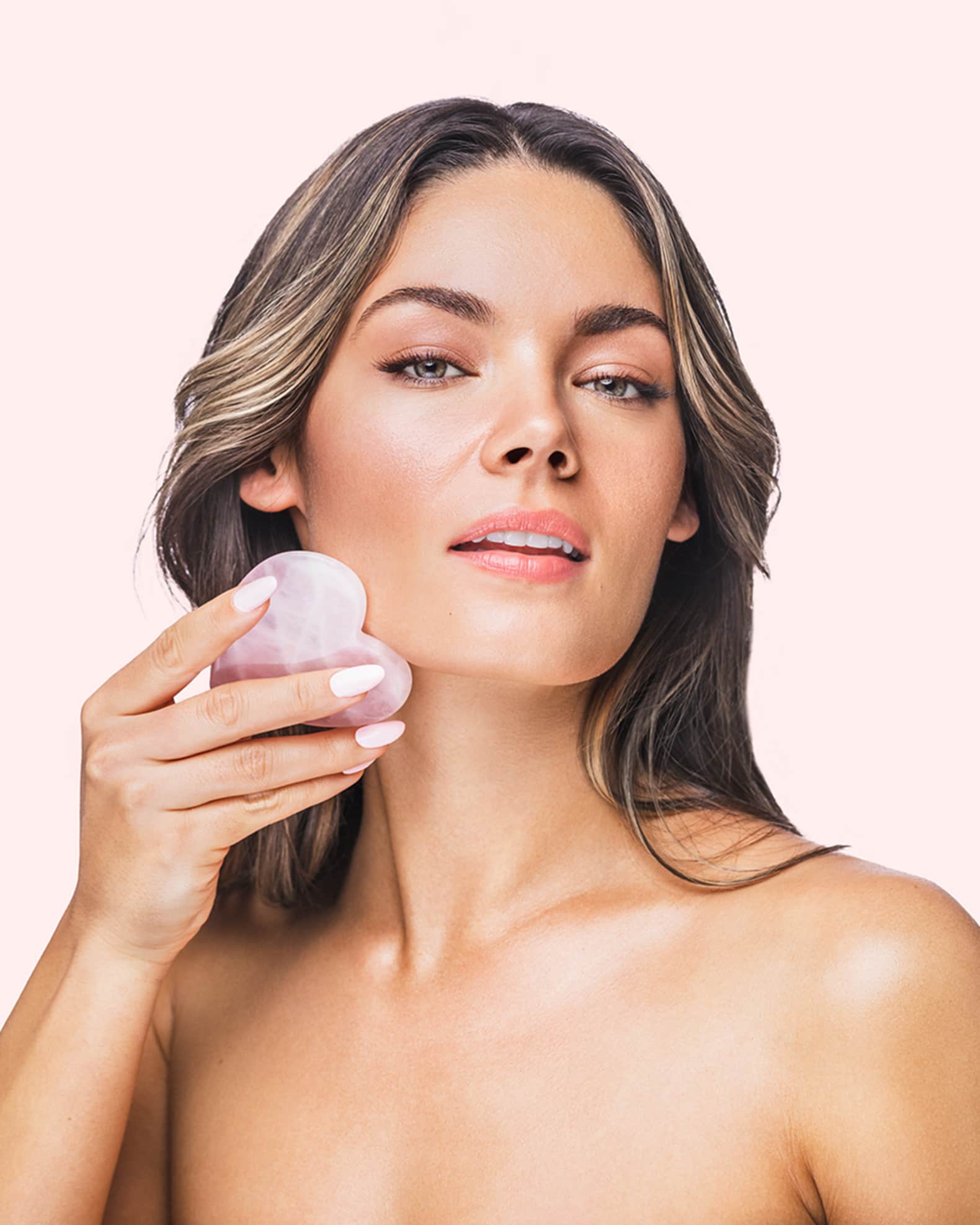 Rose Quartz Heart Gua Sha ($80 Value) 1
