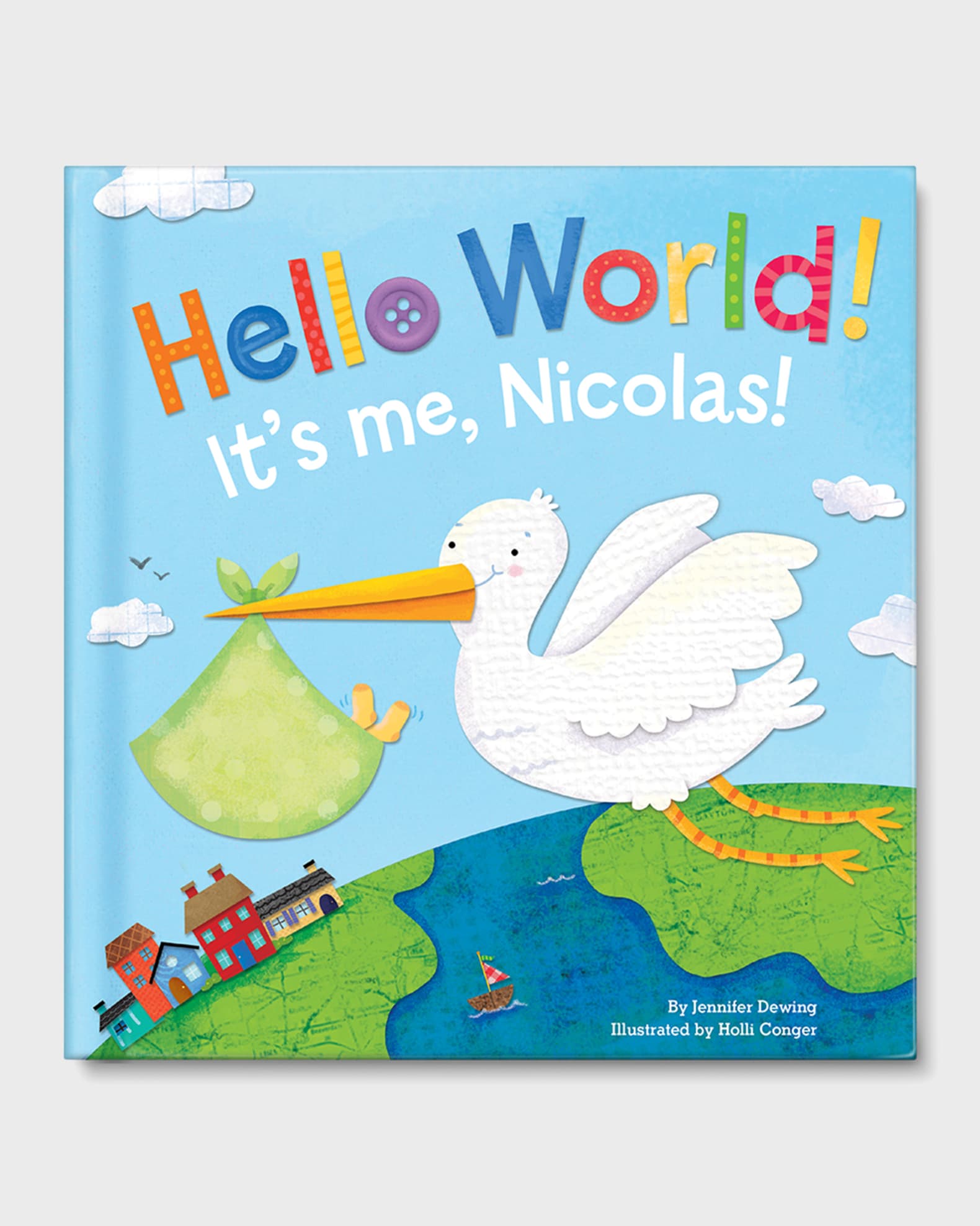 "Hello World" Book by Jennifer Dewing, Personalized 0
