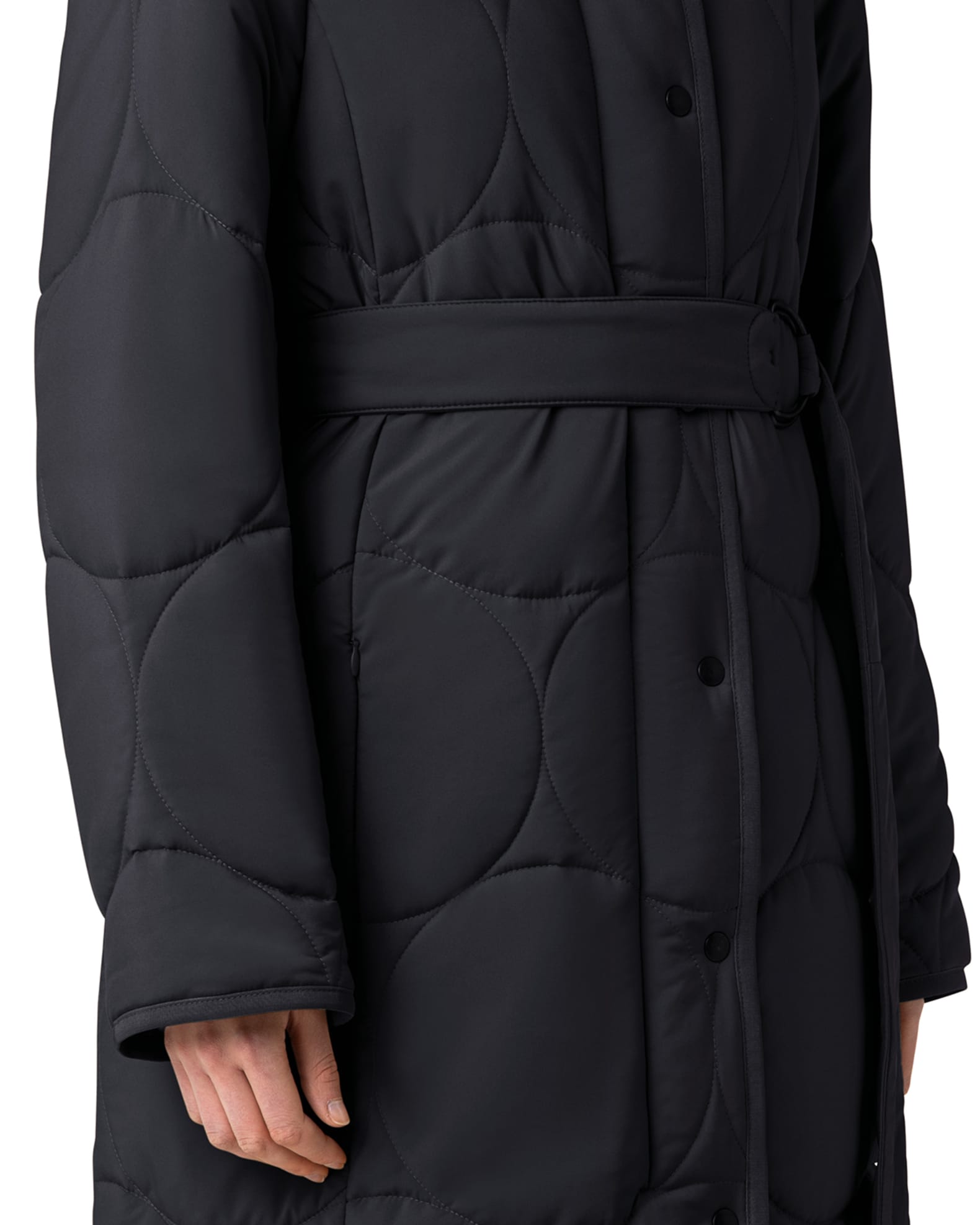Akris punto Dot Quilted Belted Coat | Neiman Marcus