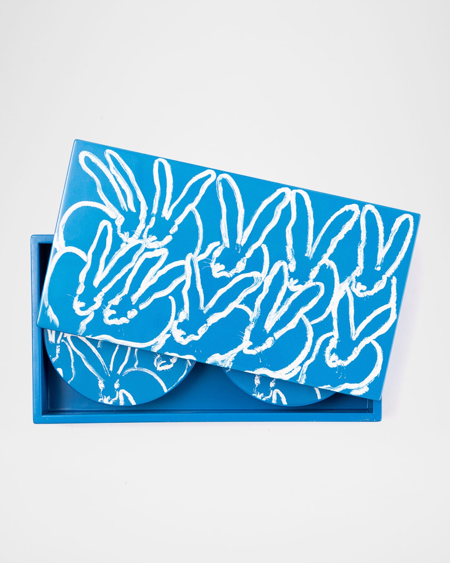 Blue Bunny Lacquer Coaster Box Set - 6 Coasters 0