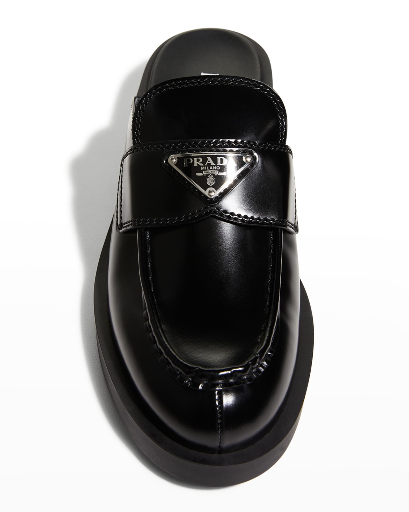 Prada logo mules