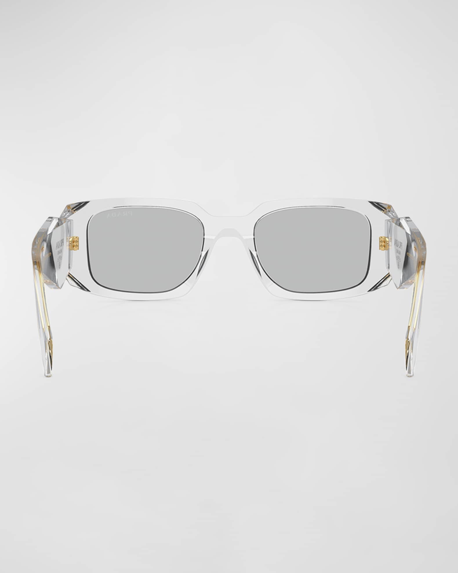 Prada Rectangle Acetate Sunglasses | Neiman Marcus