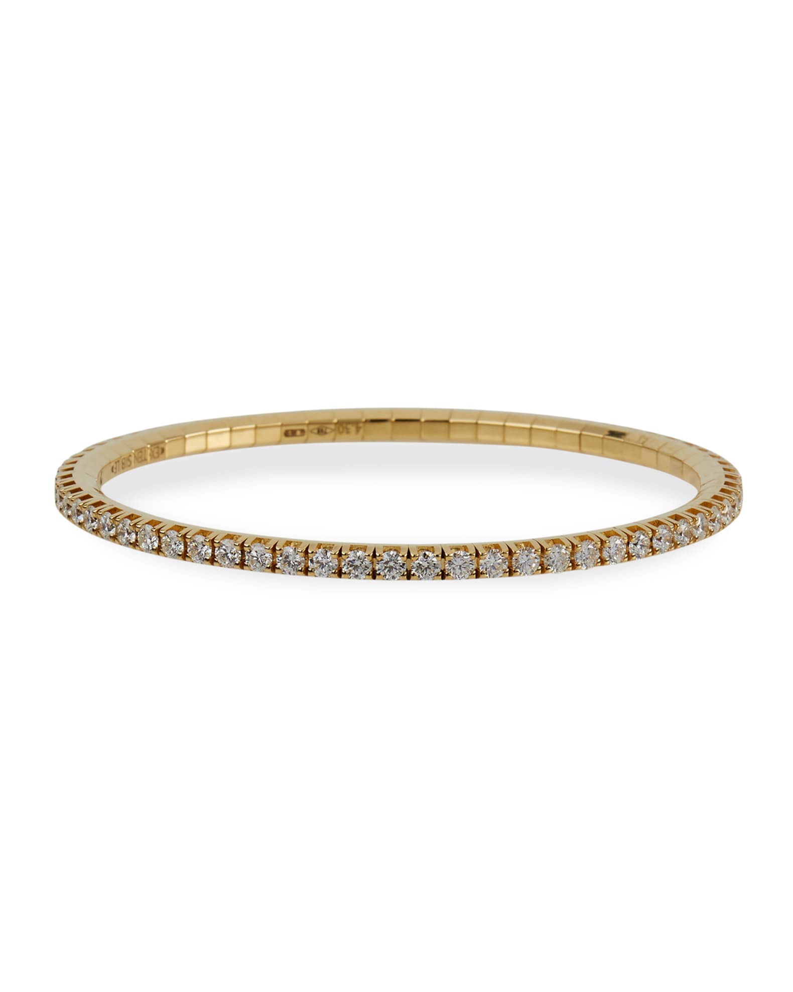 Extensible 18k Round Diamond Stretch Tennis Bracelet | Neiman Marcus