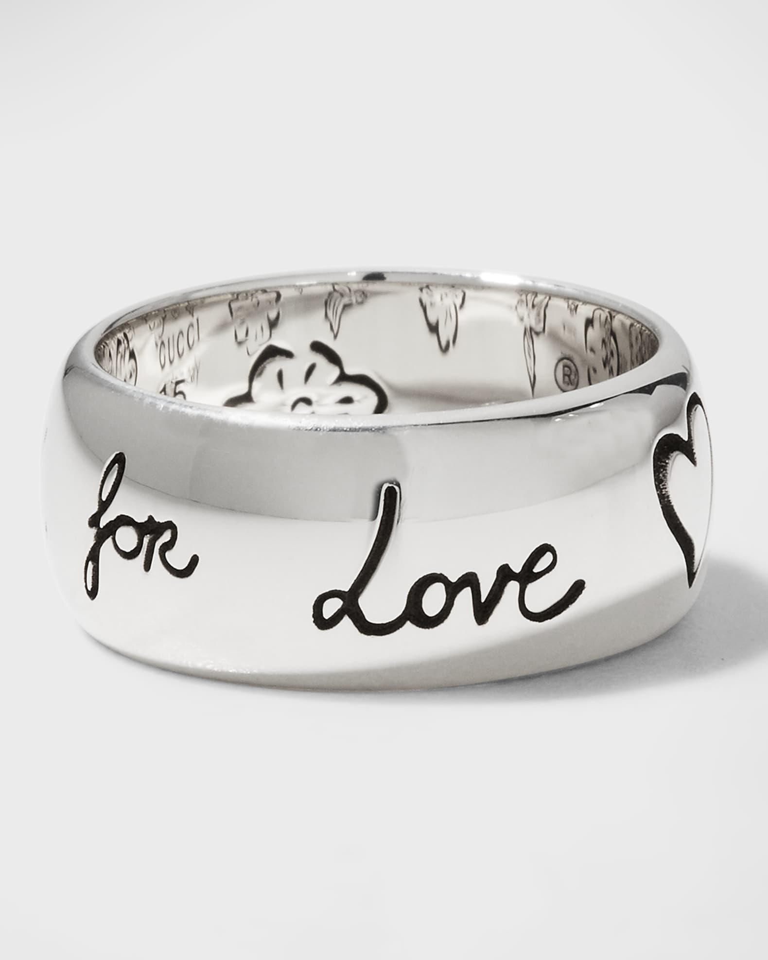 Blind for Love 9mm Sterling Silver Band Ring