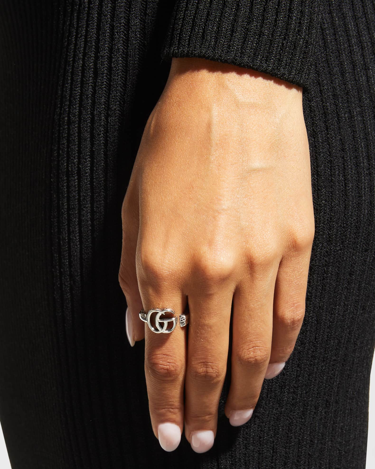 GG Marmont Key Sterling Silver Ring 1