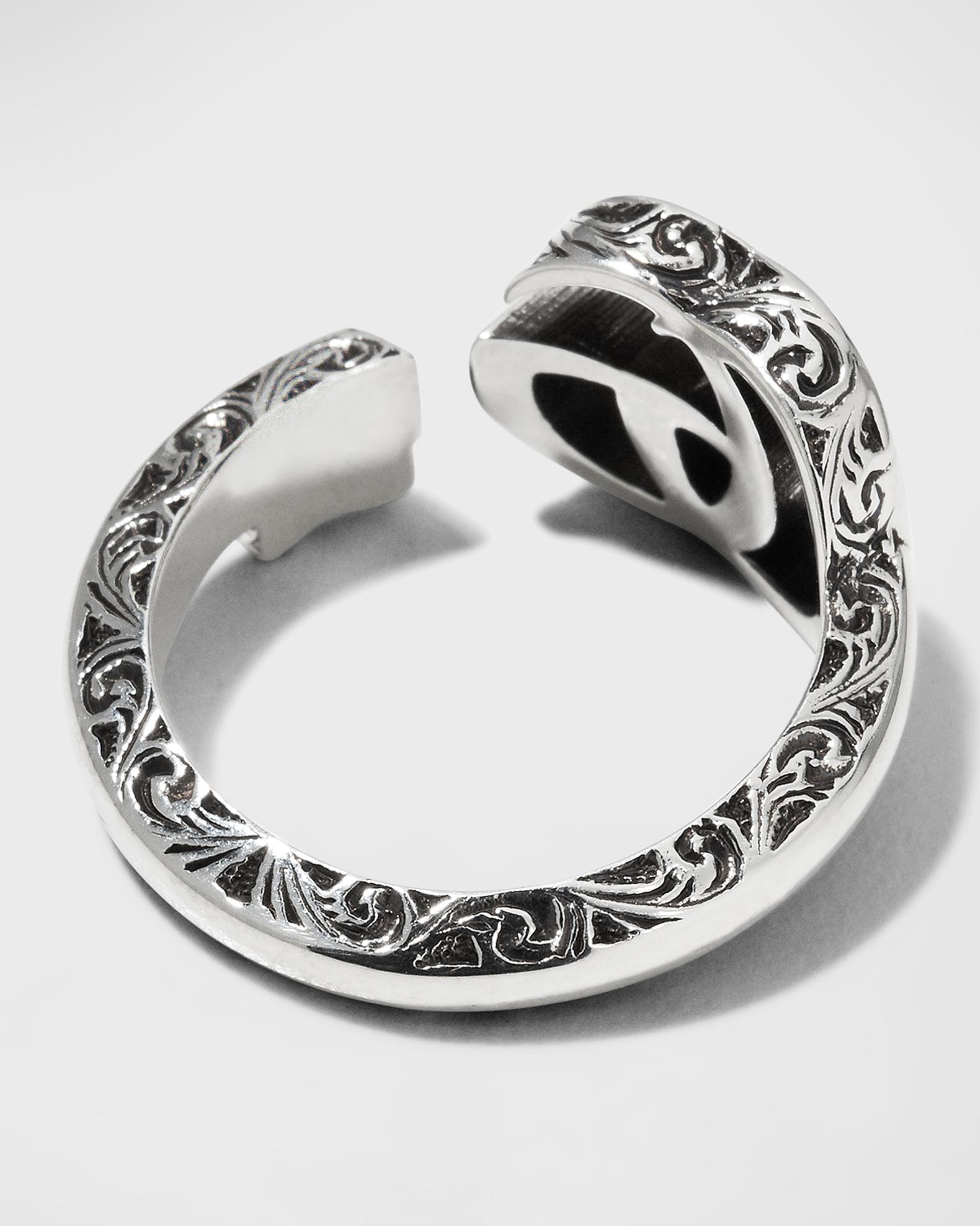 Gucci GG Marmont Key Sterling Silver Ring | Neiman Marcus