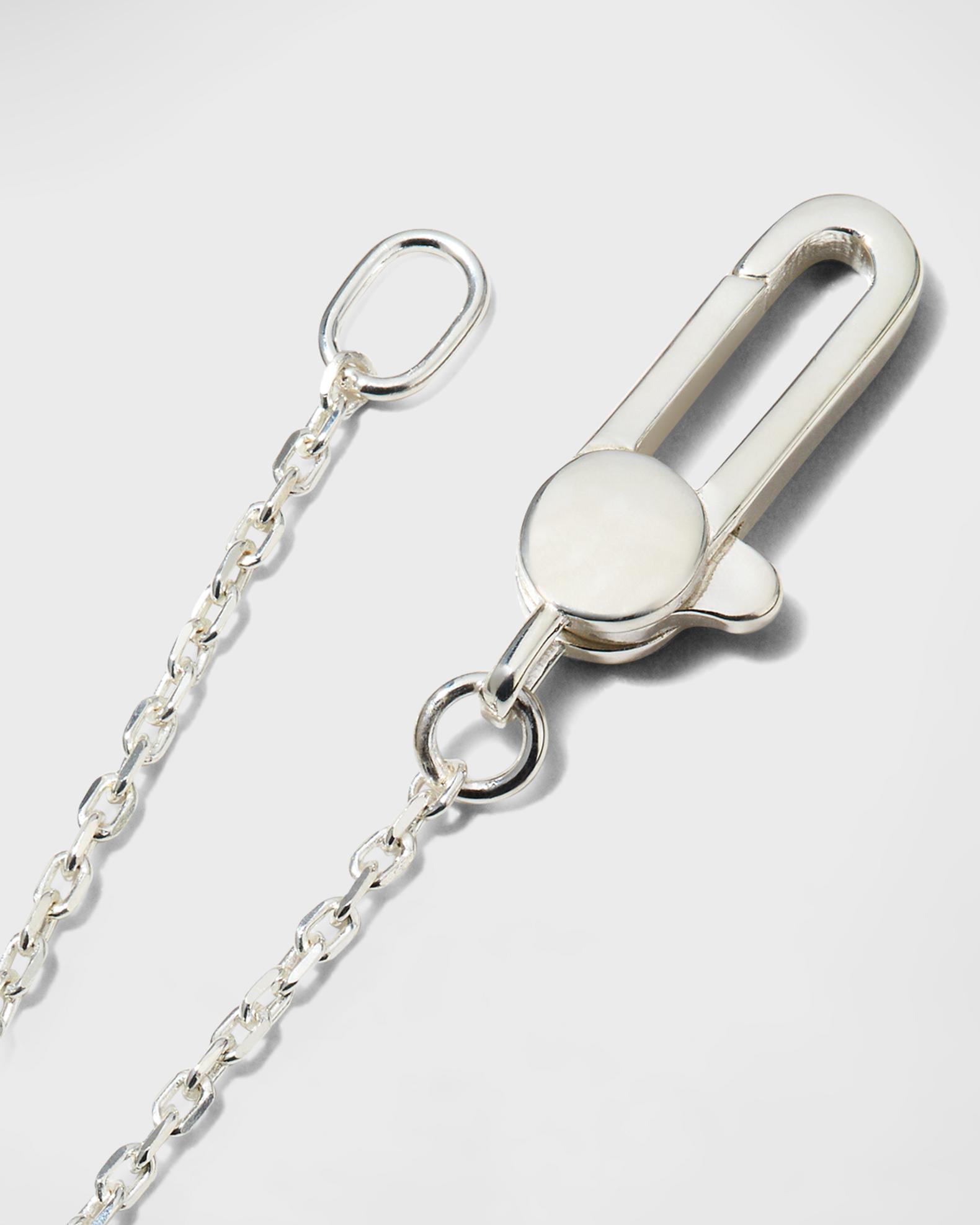 Gucci Sterling Silver Heart Bracelet With Trademark | Neiman Marcus