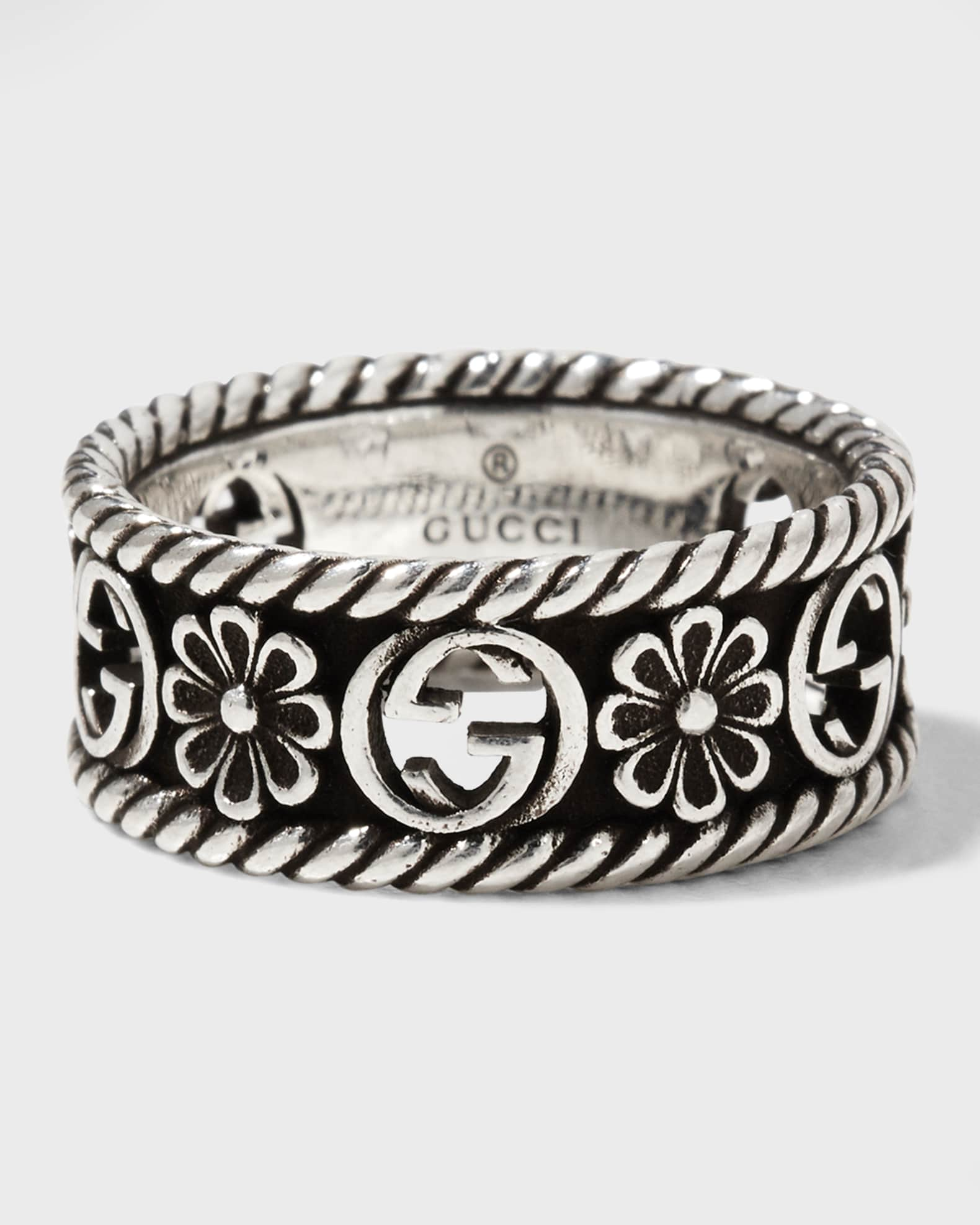 Gucci GG Sterling Silver Ring