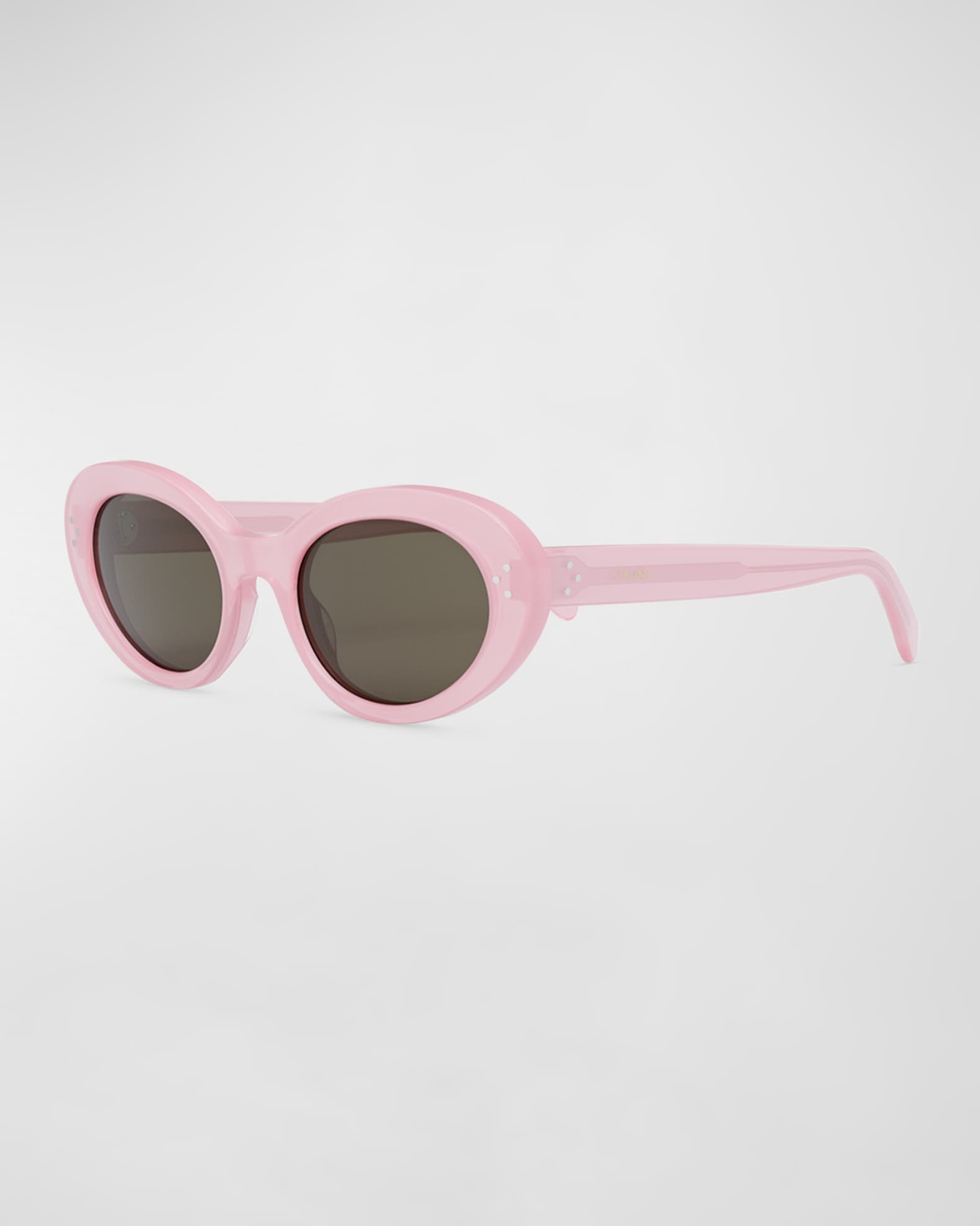 Bottega Veneta Exclusive Fashion Show Acetate Wrap-around Sunglasses in  Pink