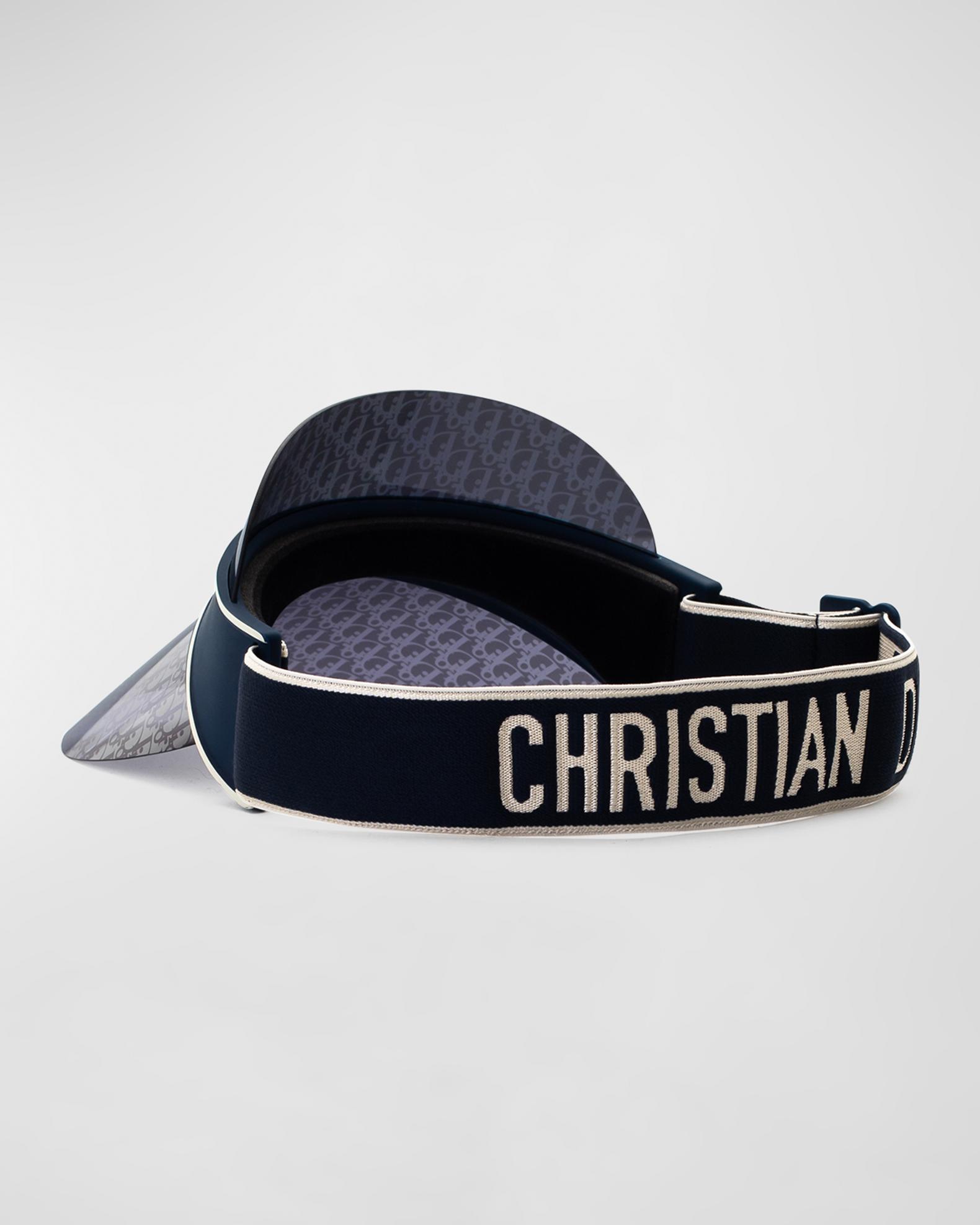 Dior Matte Blue Logo Mirrored Visor Dior - Visor - DiorClub V1U - Blue - Dior Eyewear - Avvenice main image 3