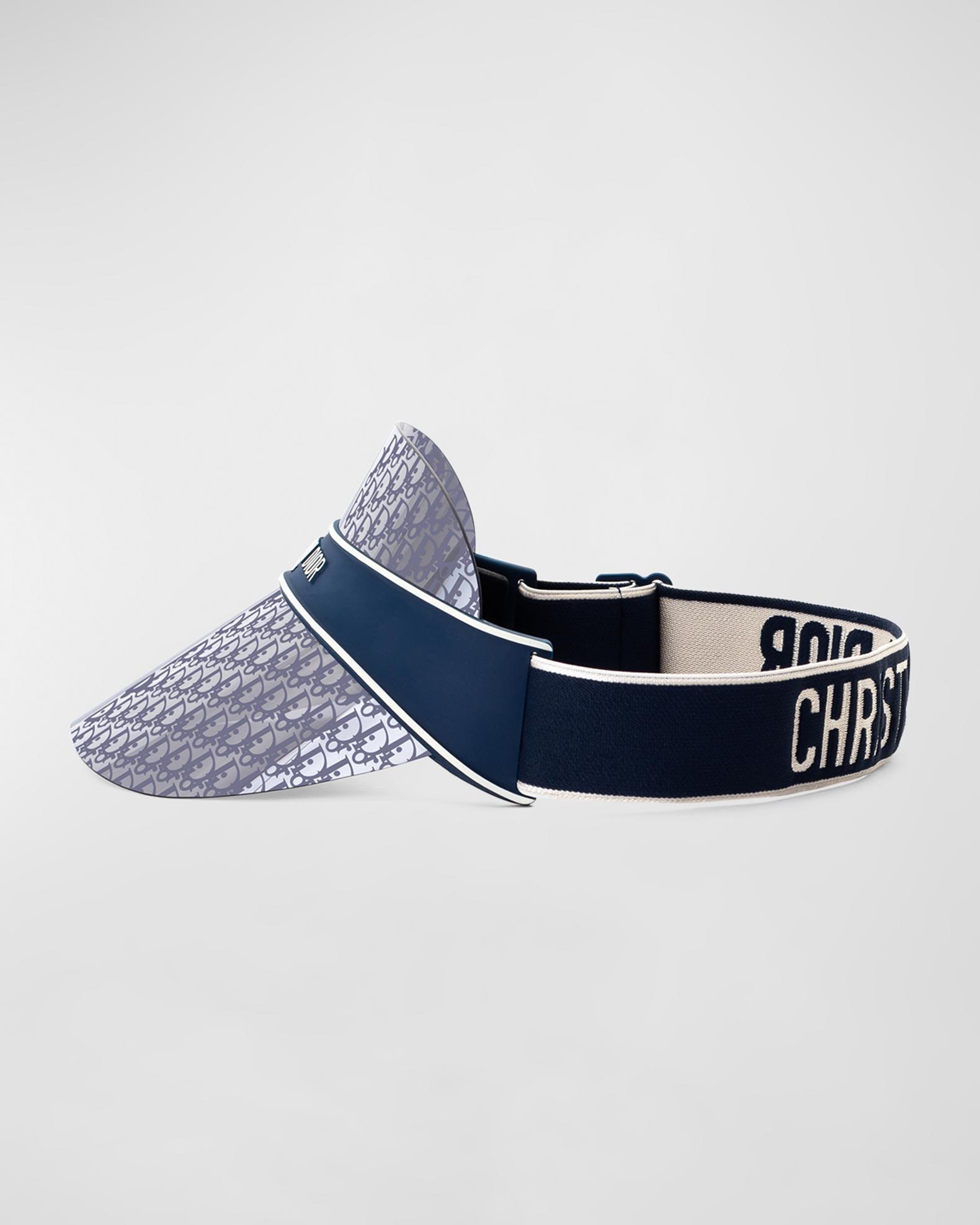 Dior UNISEX DiorClub V1U DiorOblique Visor Christian Dior Oblique DiorClub V1U Sun Visor Blue 1833732  main image 4