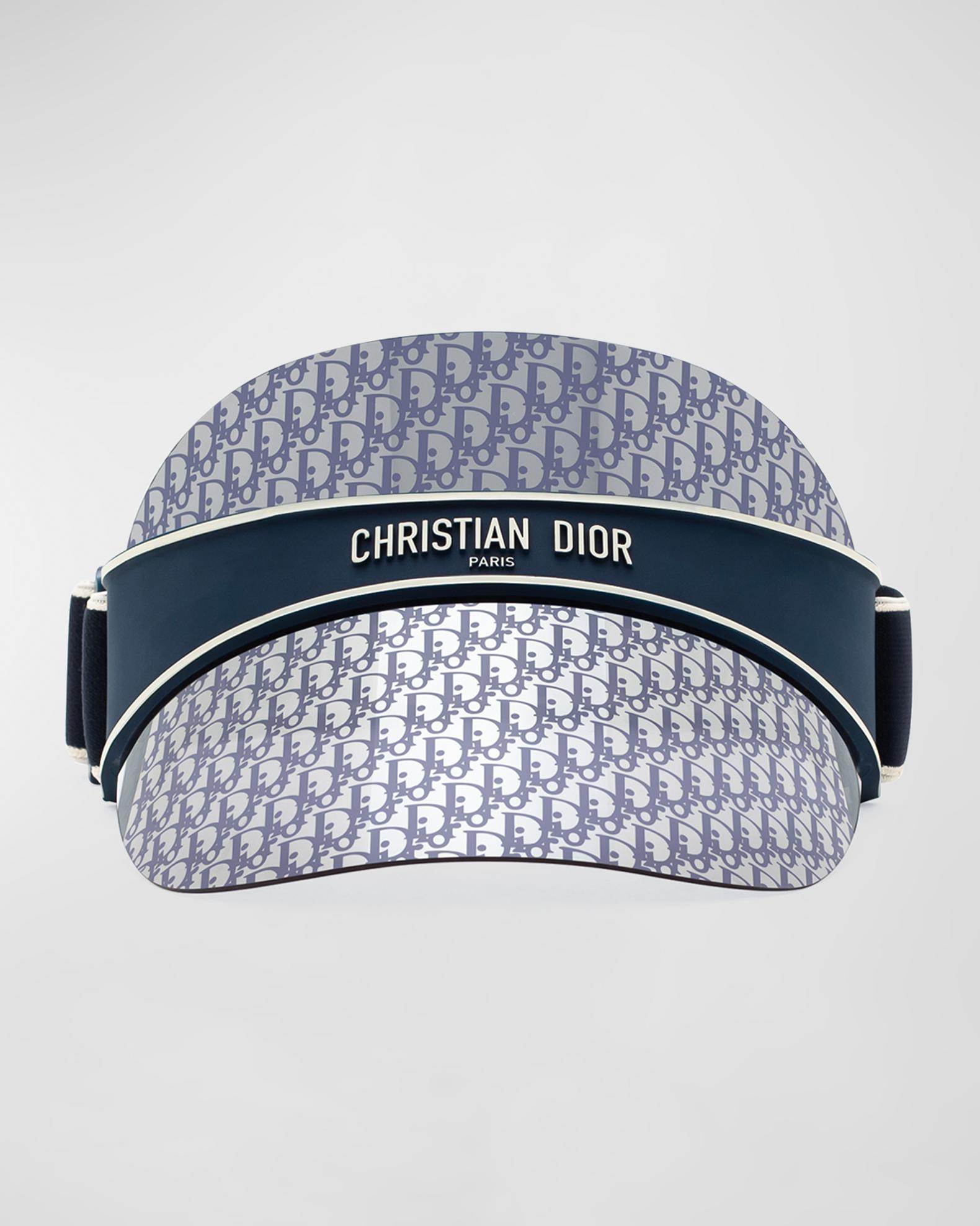Dior Matte Blue Logo Mirrored Visor Dior - Visor - DiorClub V1U - Blue - Dior Eyewear - Avvenice main image 4