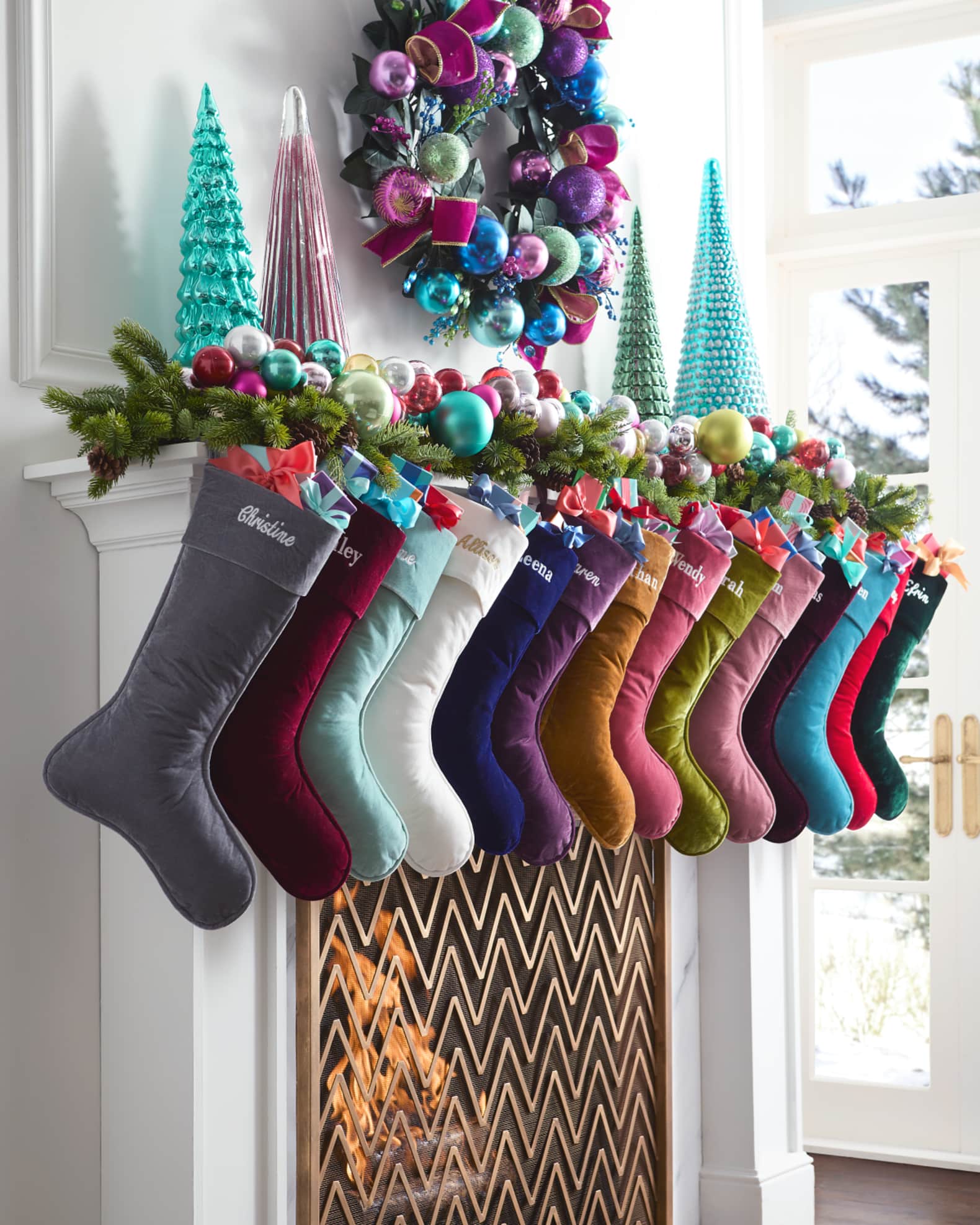 Retro Snowman Stocking, Personalized 1