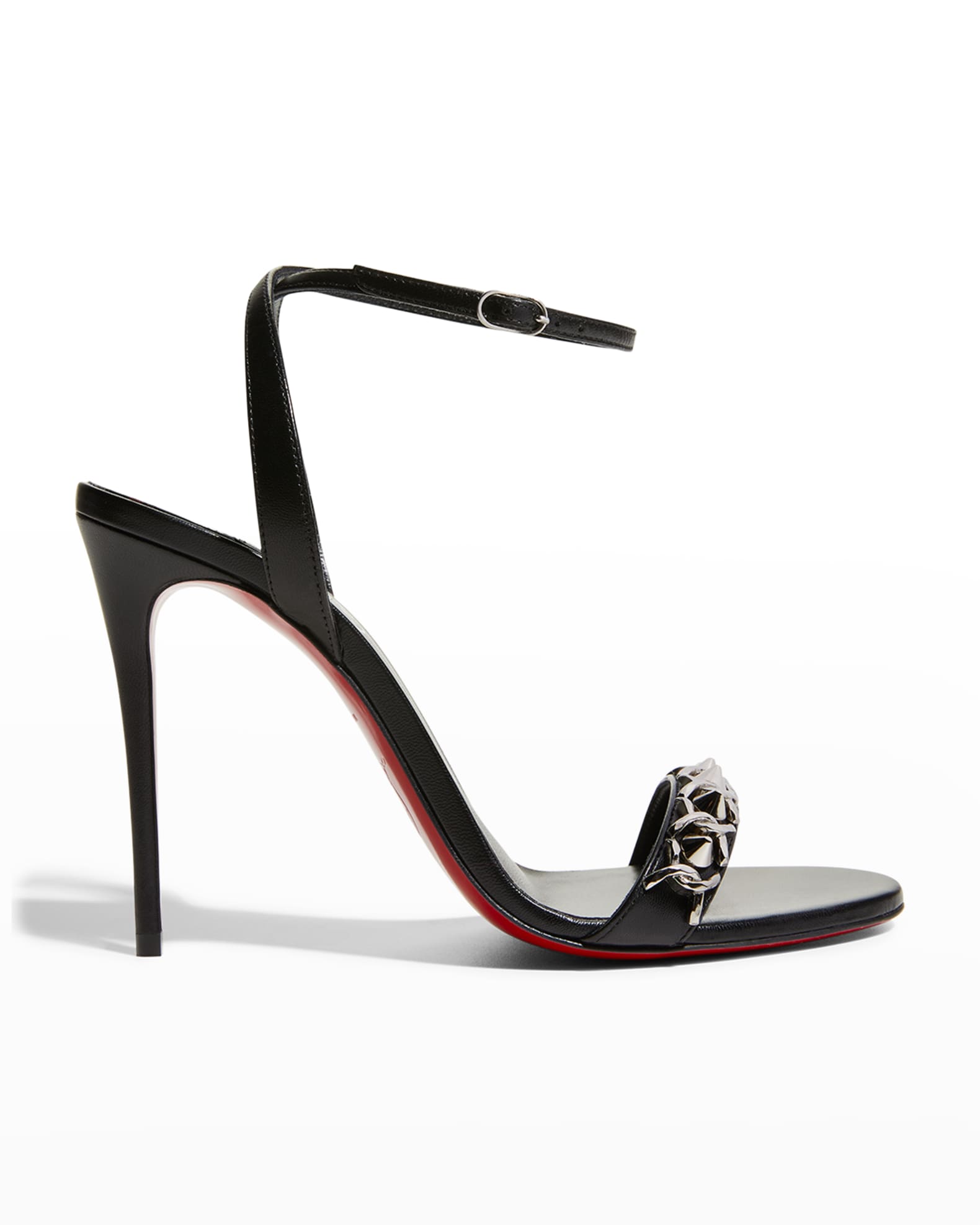 loubigirl chain spike red sole sandals