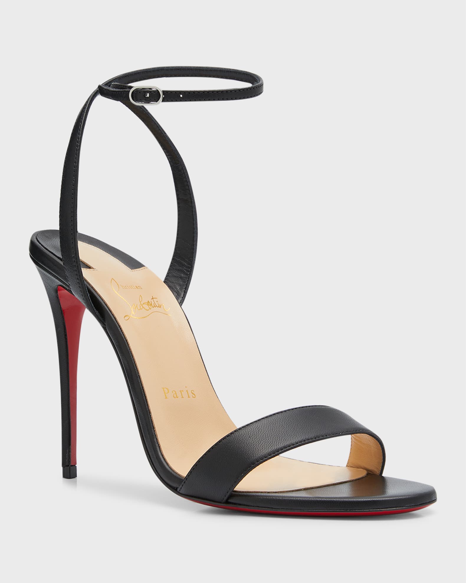 Christian Louboutin Loubigirl Ankle-Strap Red Sole Sandals | Neiman Marcus