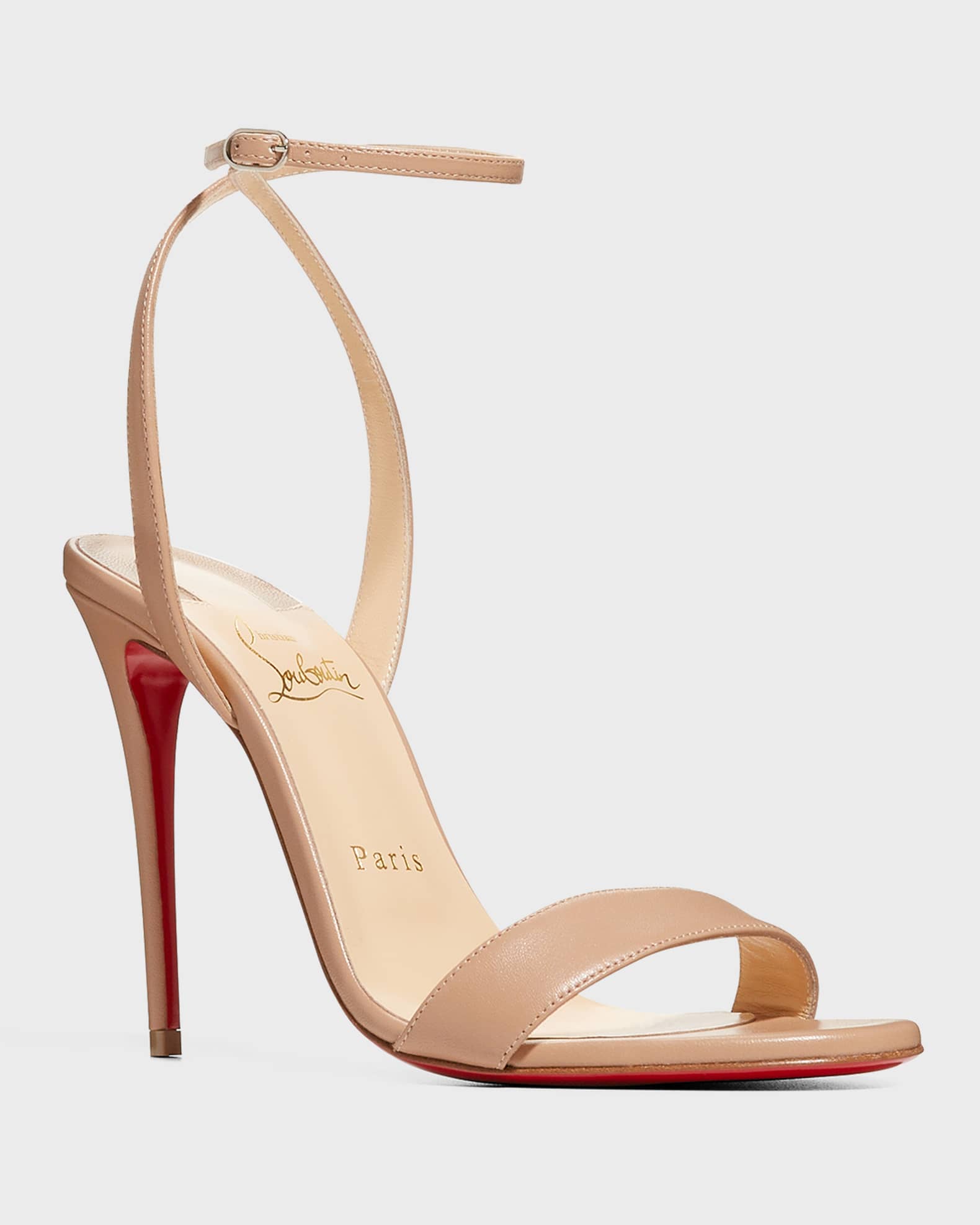 Loubigirl Ankle-Strap Red Sole Sandals 1