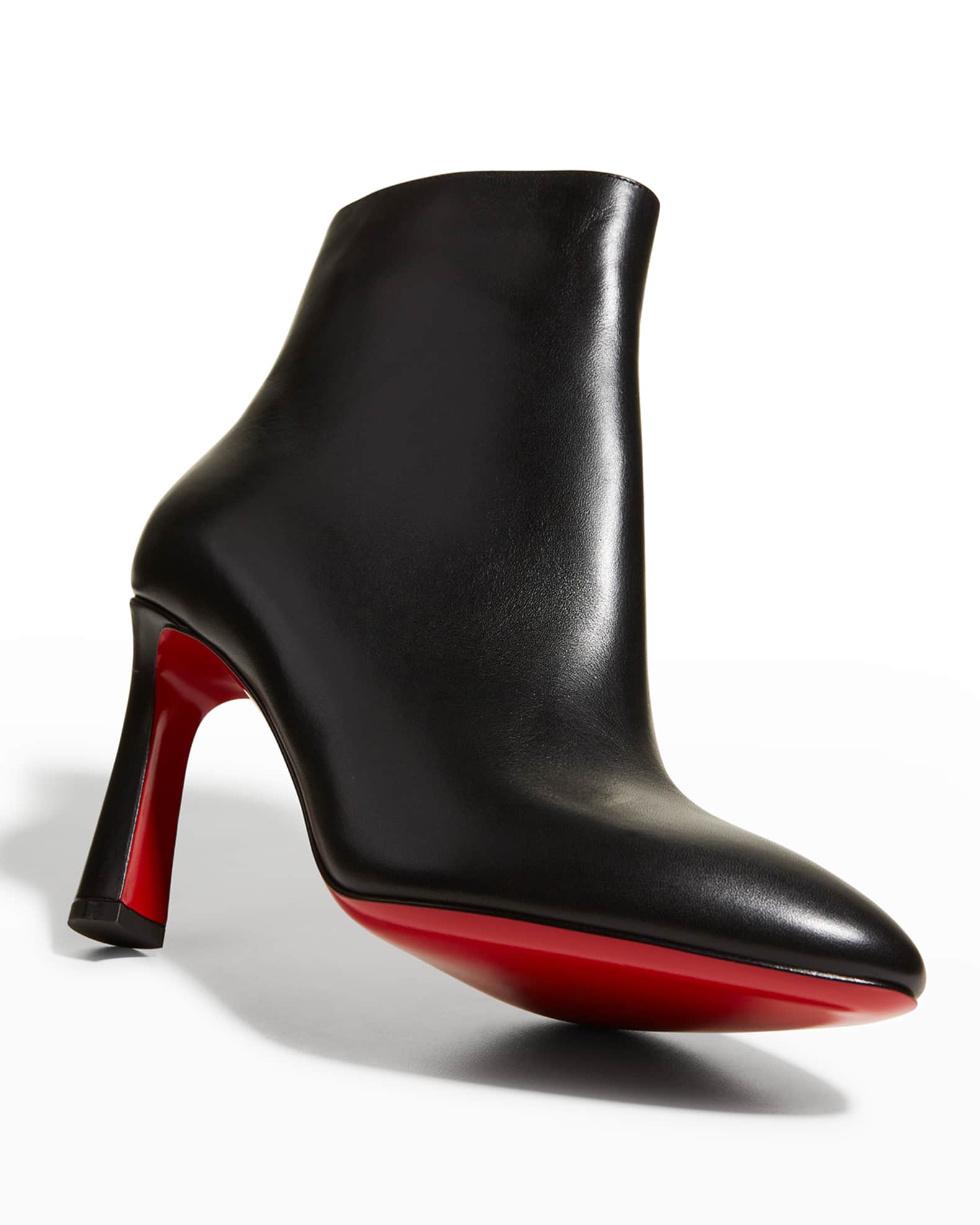 Christian Louboutin So Eleonor Leather Red Sole Booties | Neiman Marcus