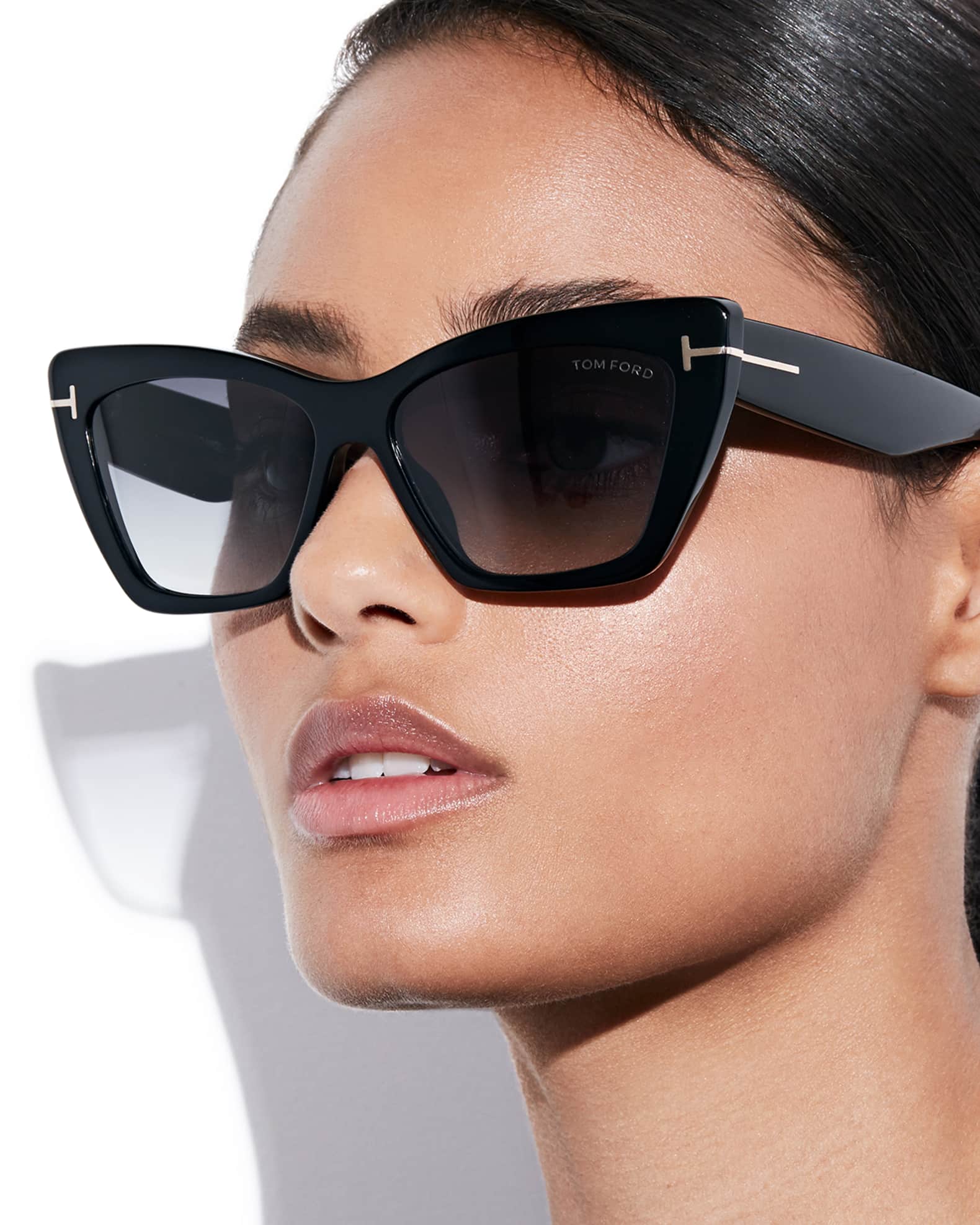 TOM FORD Wyatt Plastic Cat-Eye Sunglasses | Neiman Marcus