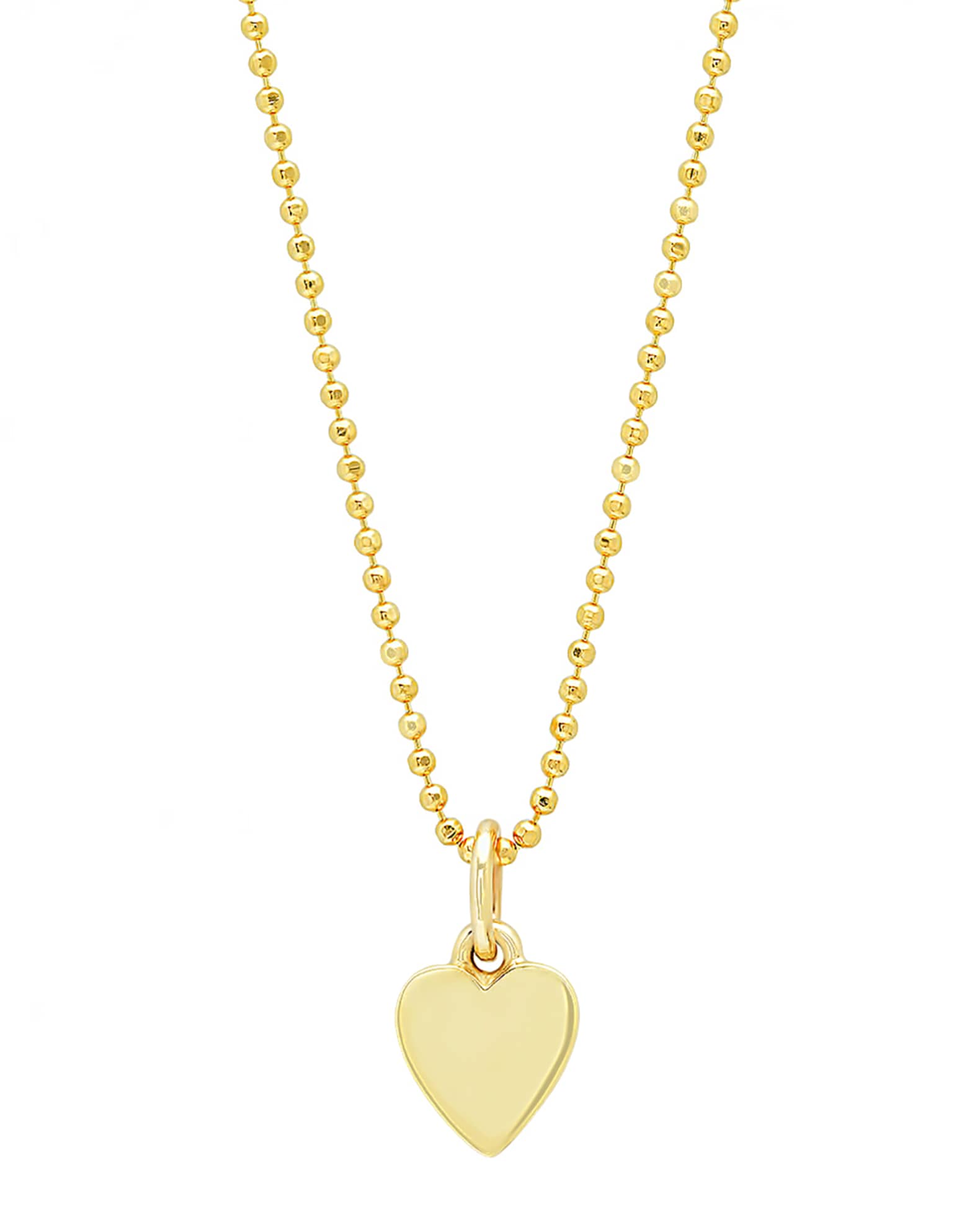 18k Heart Charm Necklace 0