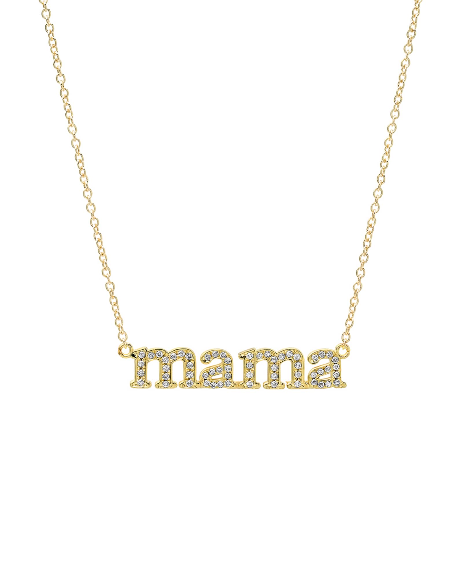 Jennifer Meyer 18k Diamond Mama Necklace Neiman Marcus